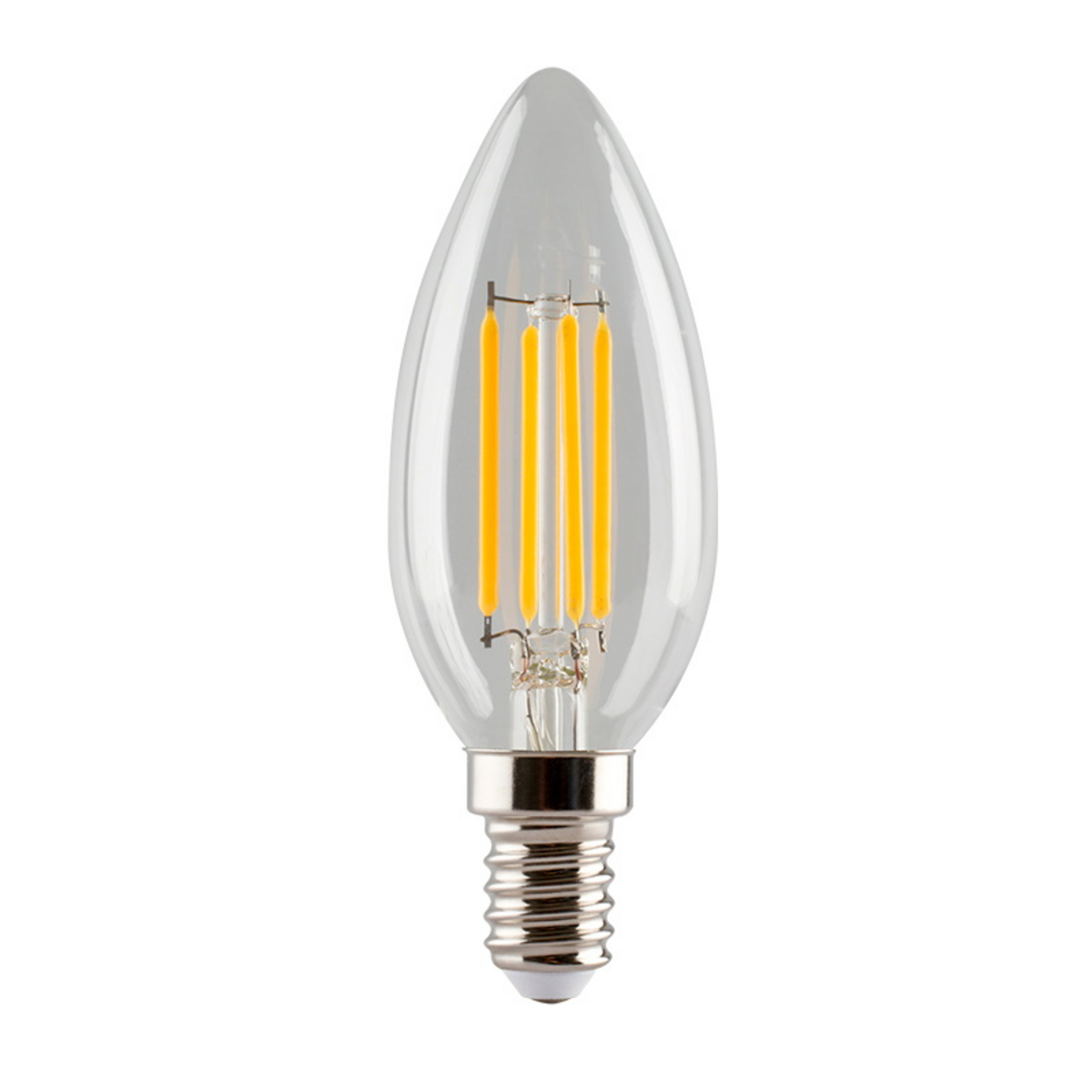 Leuchtmittel LED 4W Kerze klar CRI90 dimmbar E14 - e3light