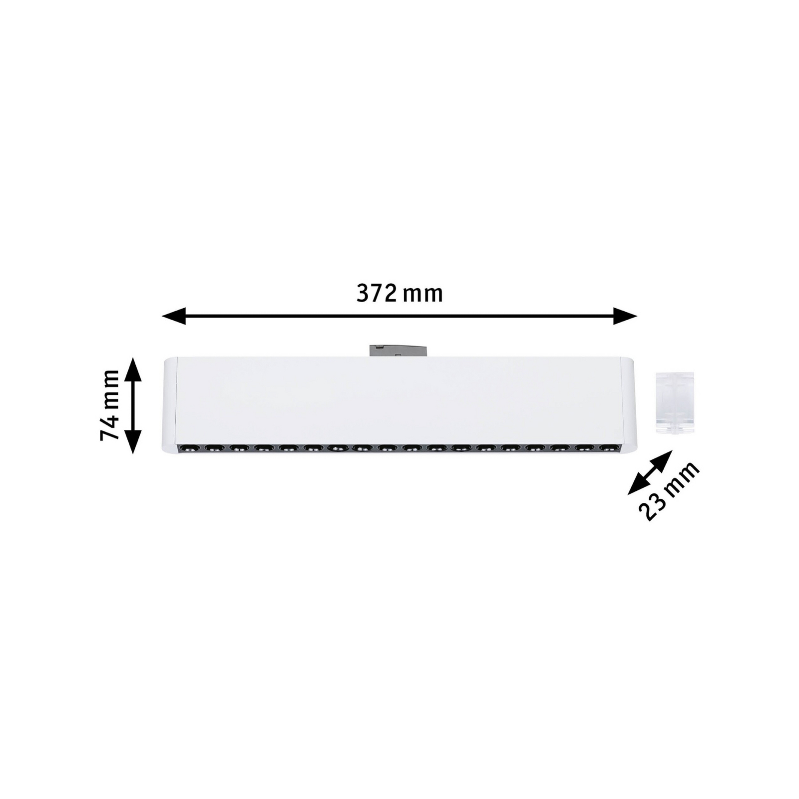 Paulmann URail LED-Leiste Zelos, 4000K, alb semnal, dimabil