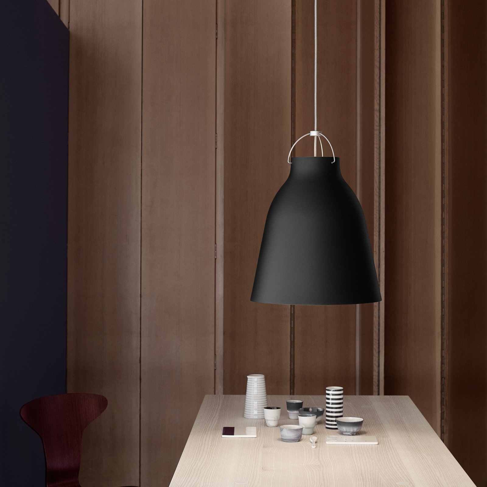 Caravaggio™ P3 Suspension Mat Noir - Fritz Hansen