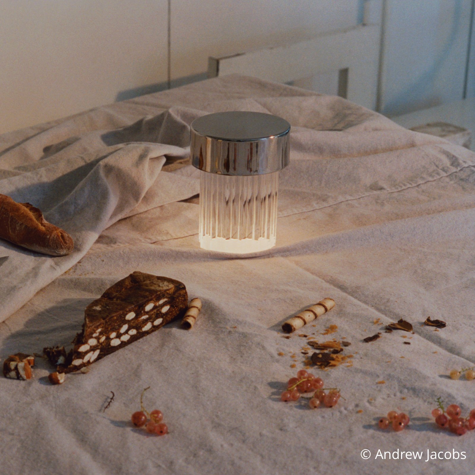 Last Order Fluted Portable Stolní Lampa Polished Inox - Flos