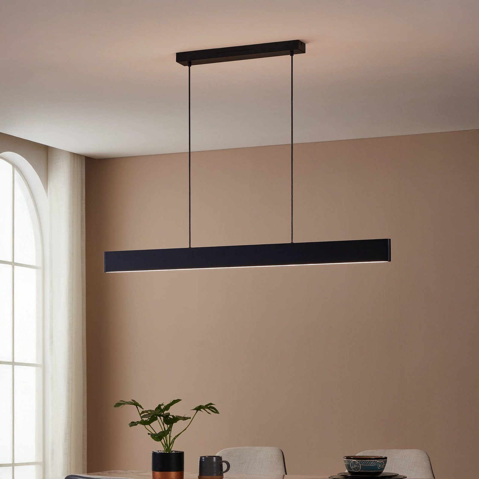 EGLO connect LED pendant light Andreas-Z, black, steel