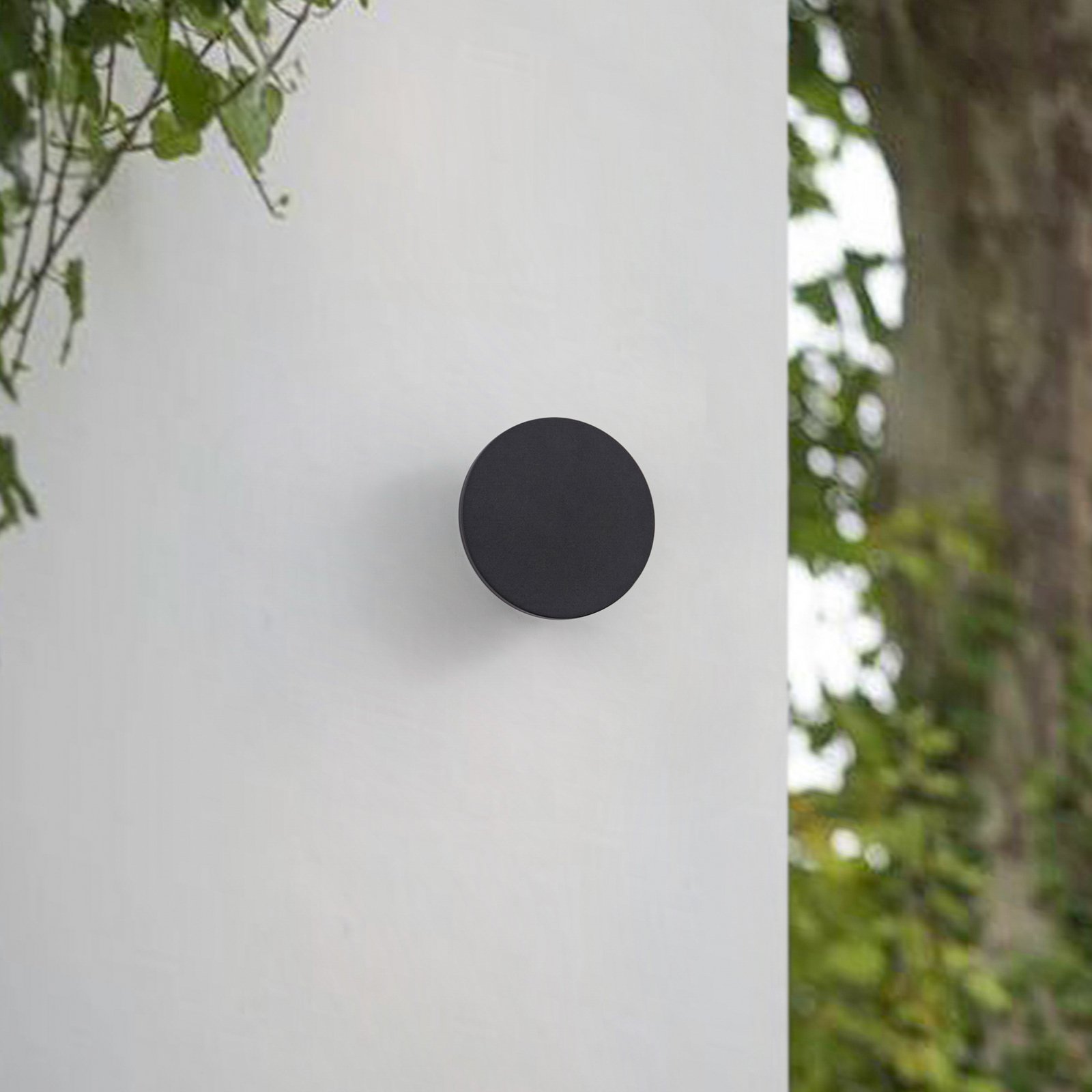 Arcchio applique da esterni LED Gravo, Ø 16 cm, nero, IP65