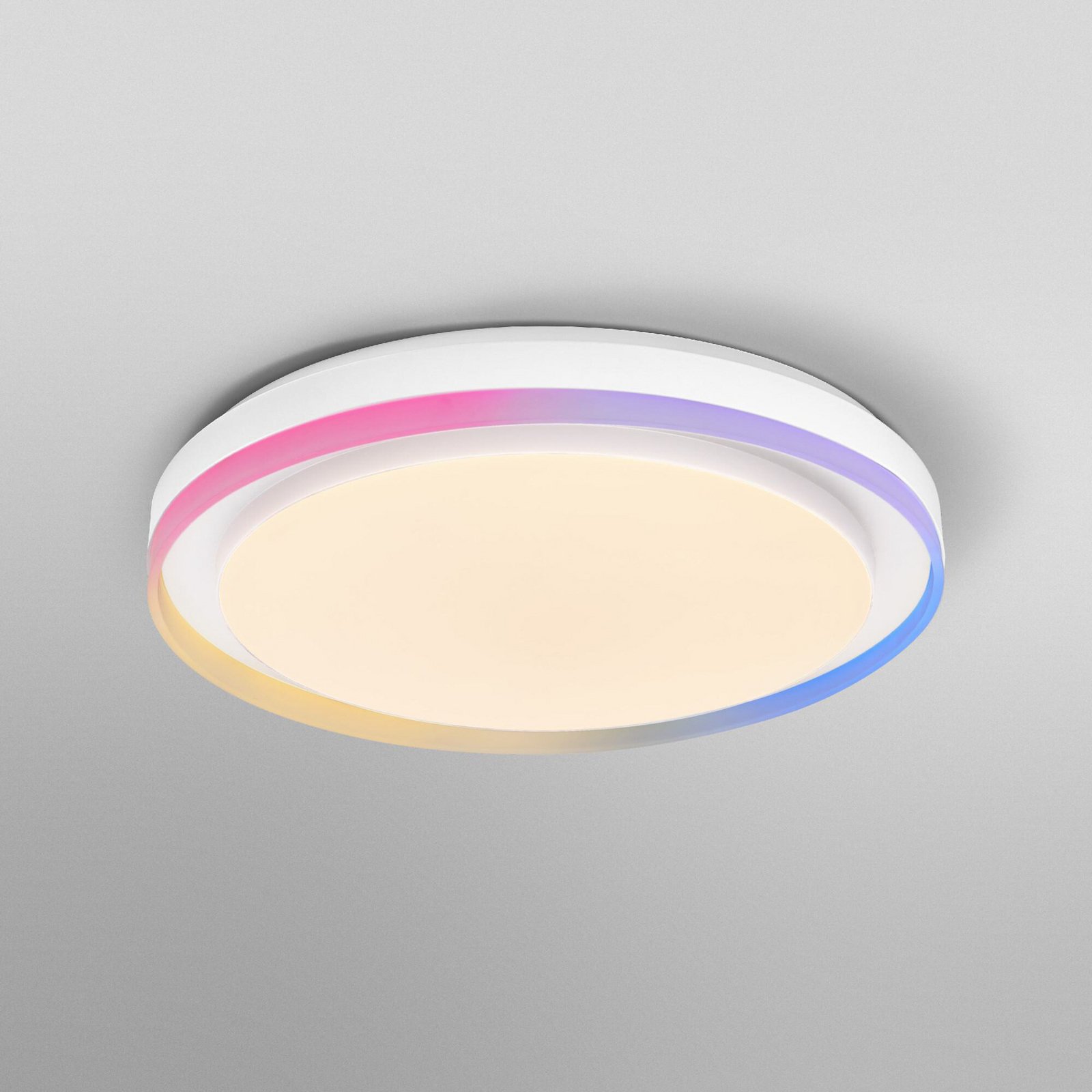 OSRAM SMART+ WiFi Deckenlampe ORBIS ZEST, weiß 50 cm RGB CCT