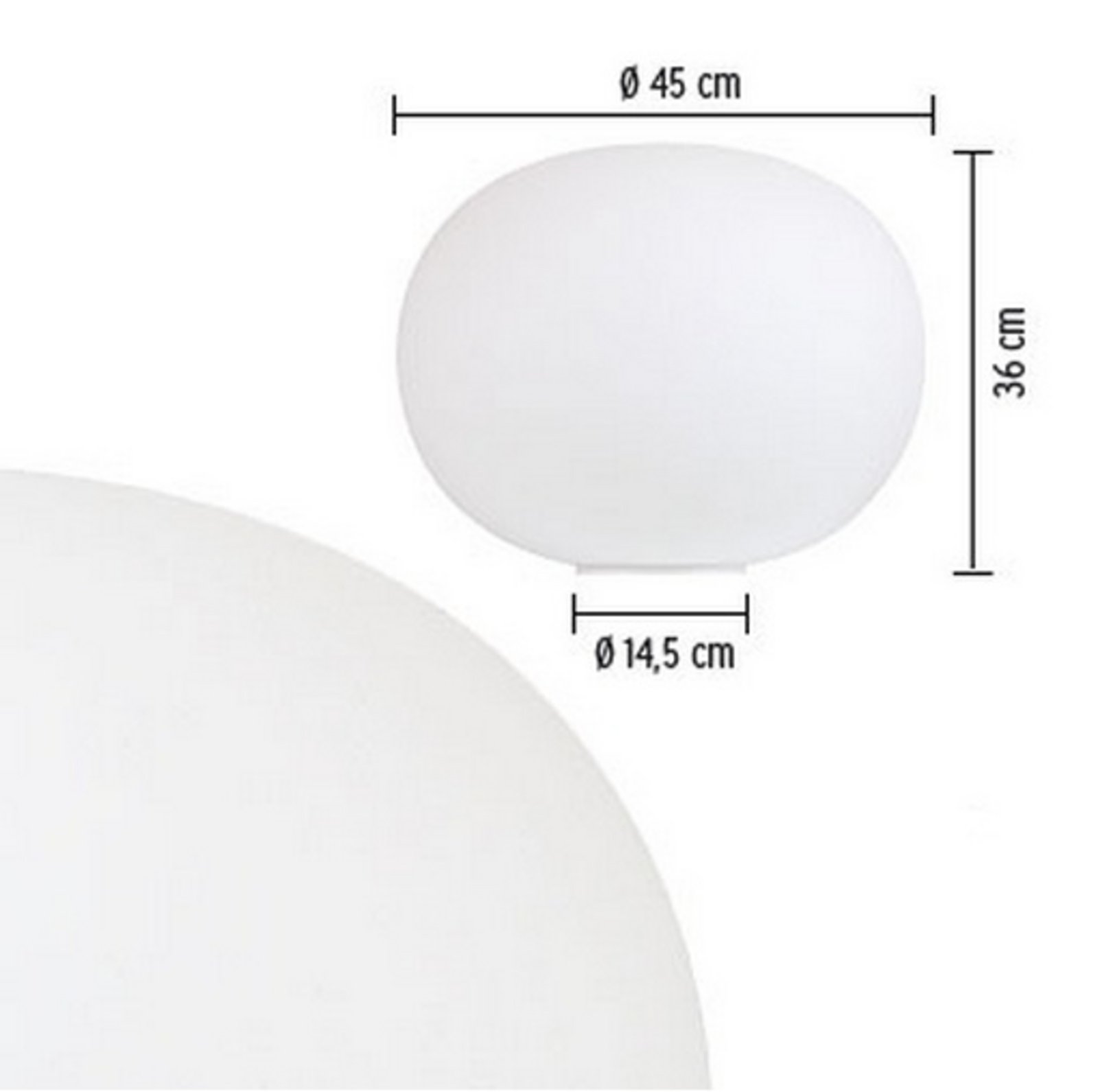 Glo-Ball Basic 2 Candeeiro de Mesa White - Flos