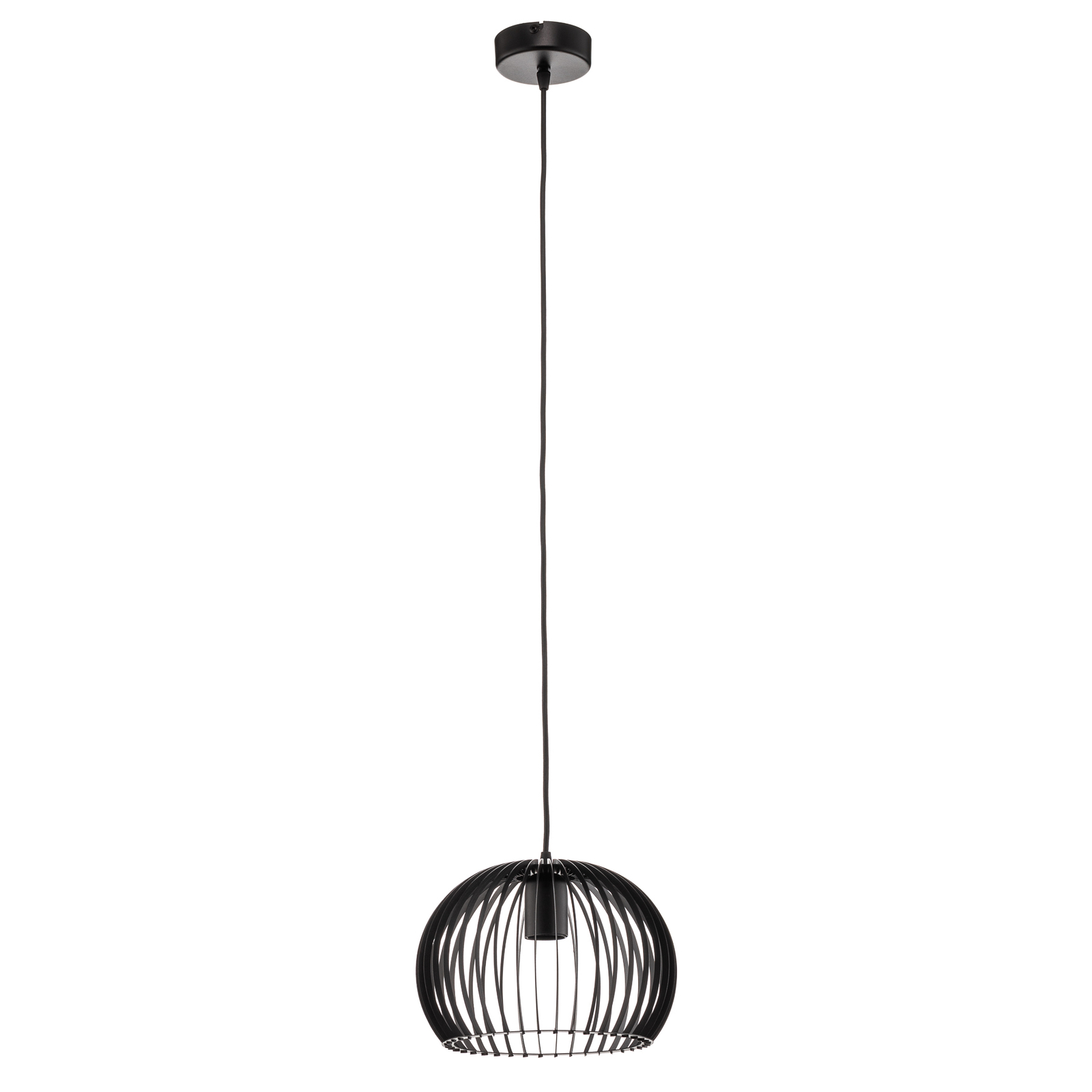 Larus hanging lamp, black steel, one-bulb