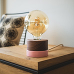 ALMUT 0239 table lamp, vegan, walnut