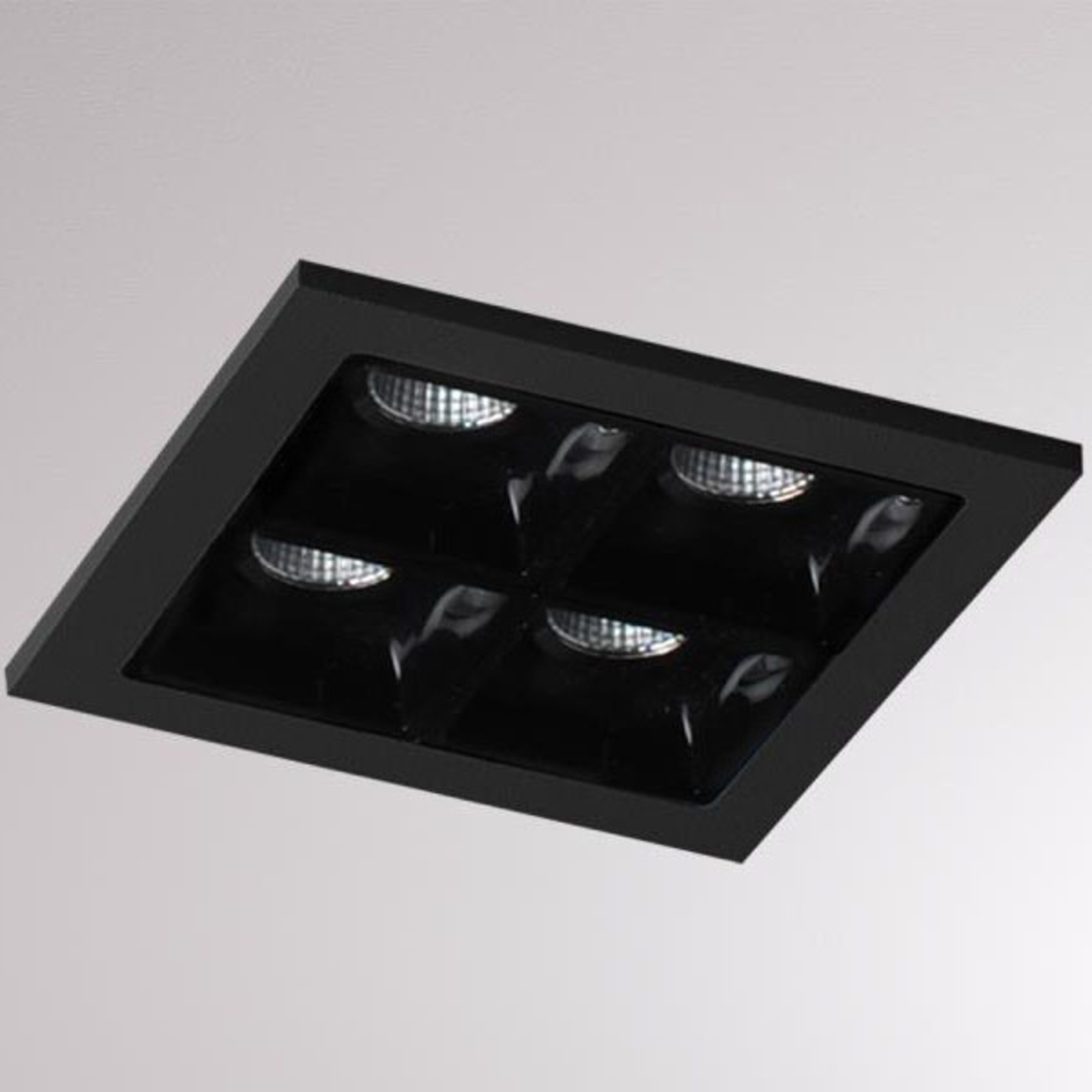 Liro LED лампа за вграждане черна 34° 3 000 K
