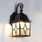 Genoa outdoor wall lamp with lead glass, IP23
