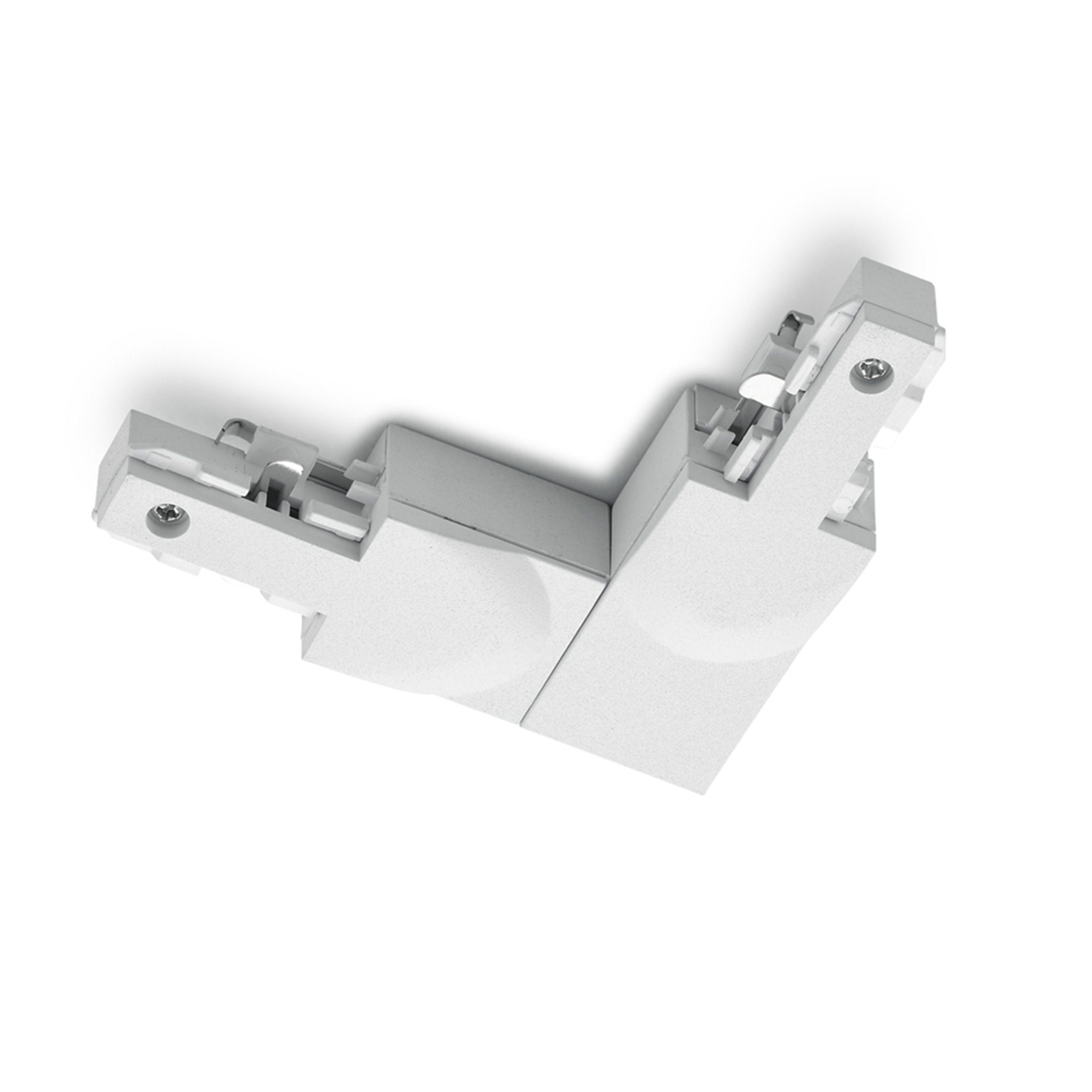 Trio Lighting DUOline corner connector conductor outside, white, plastic, L: 10 cm, W: 9 cm, H: 2 cm
