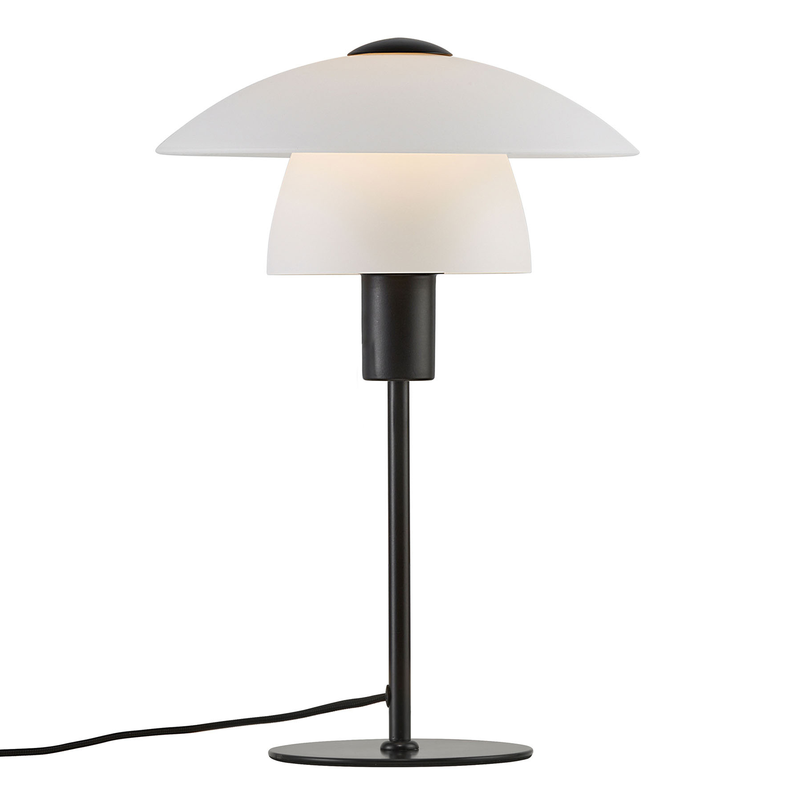 Lámpara de mesa Verona, blanco y negro
