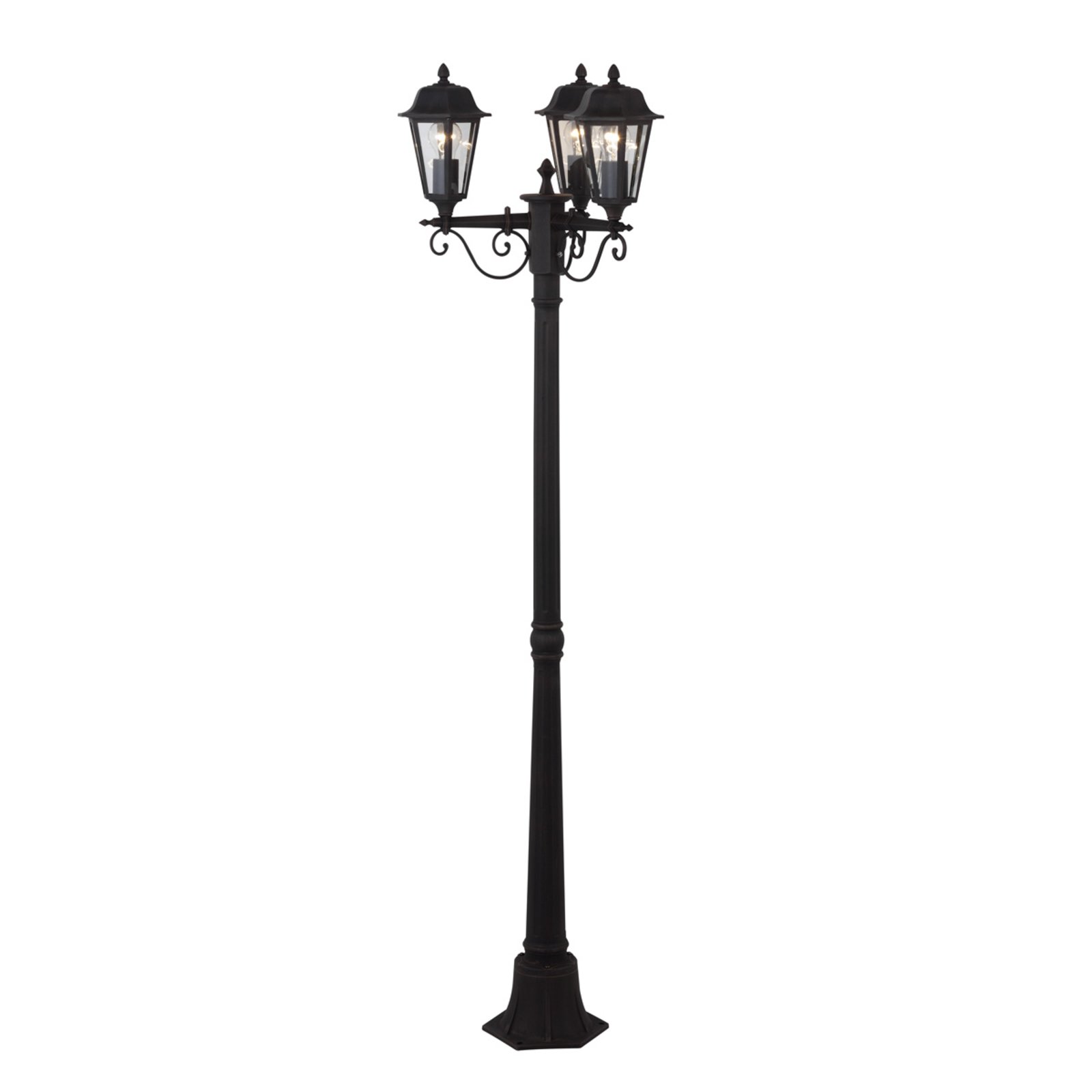 Lamina 3 Parklampe Clear/Rust - Lindby