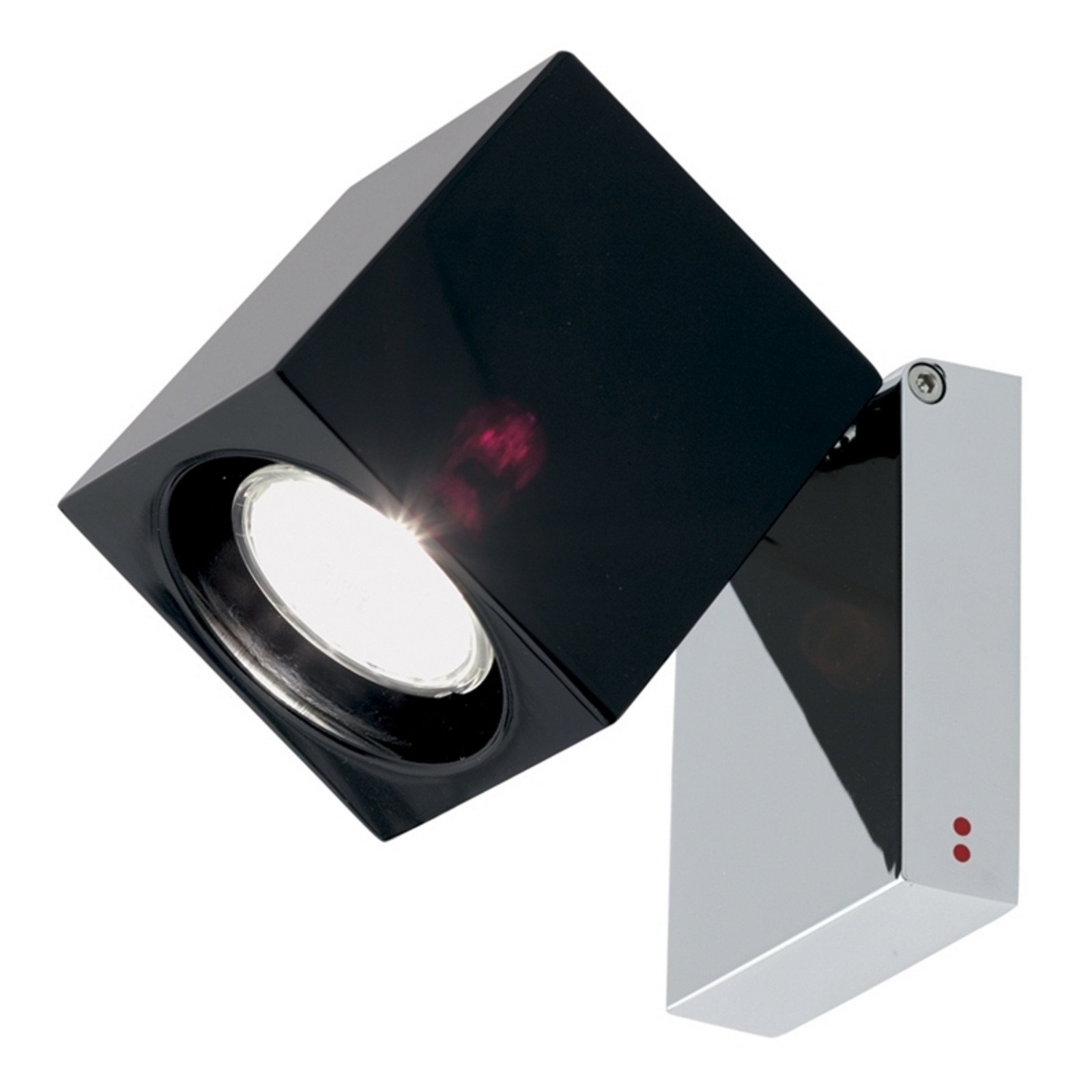 Fabbian Cubetto aplică de perete GU10 crom/negru