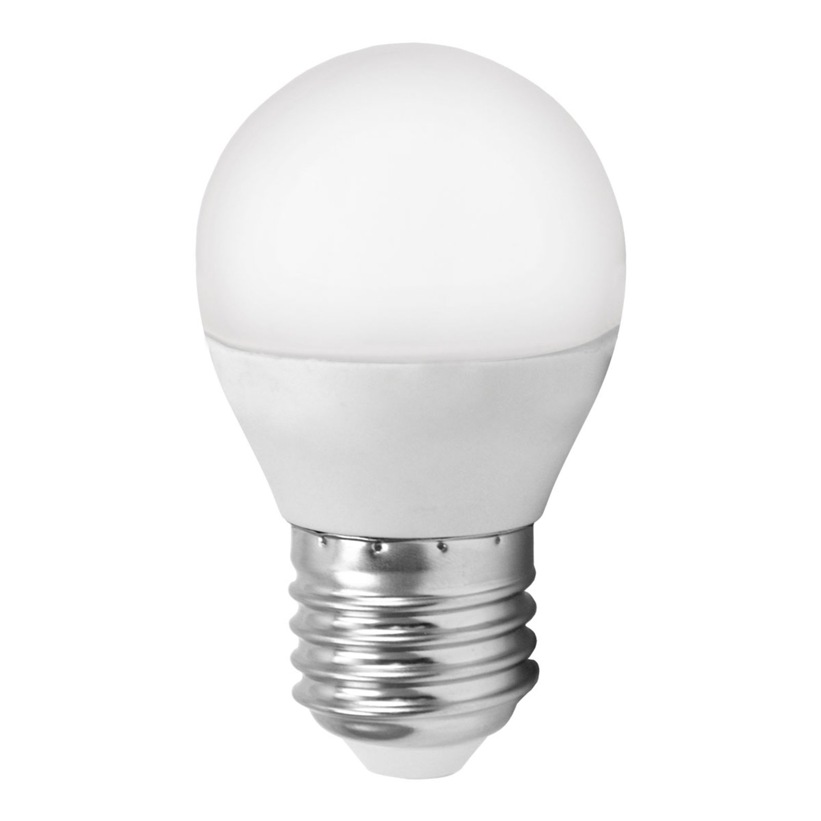 LED lempa E27 G45 5W MiniGlobe, universali balta