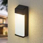 Lindby Kendrik LED-Solarwandleuchte, schwarz