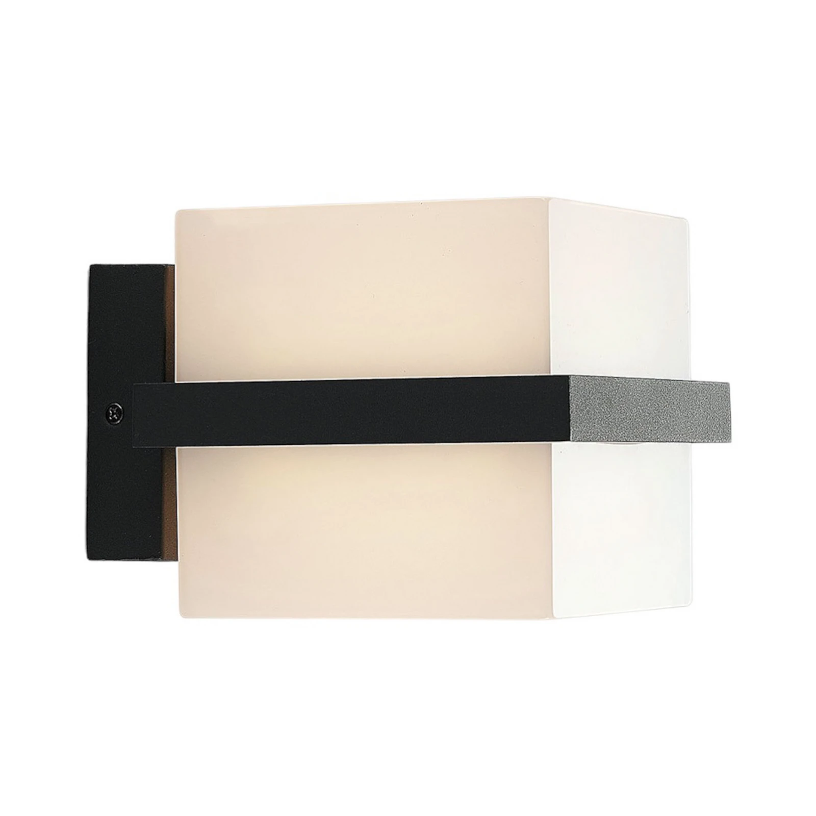 Lindby LED-Außenwandlampe Auron, 16 cm, anthrazit, weiß, Alu