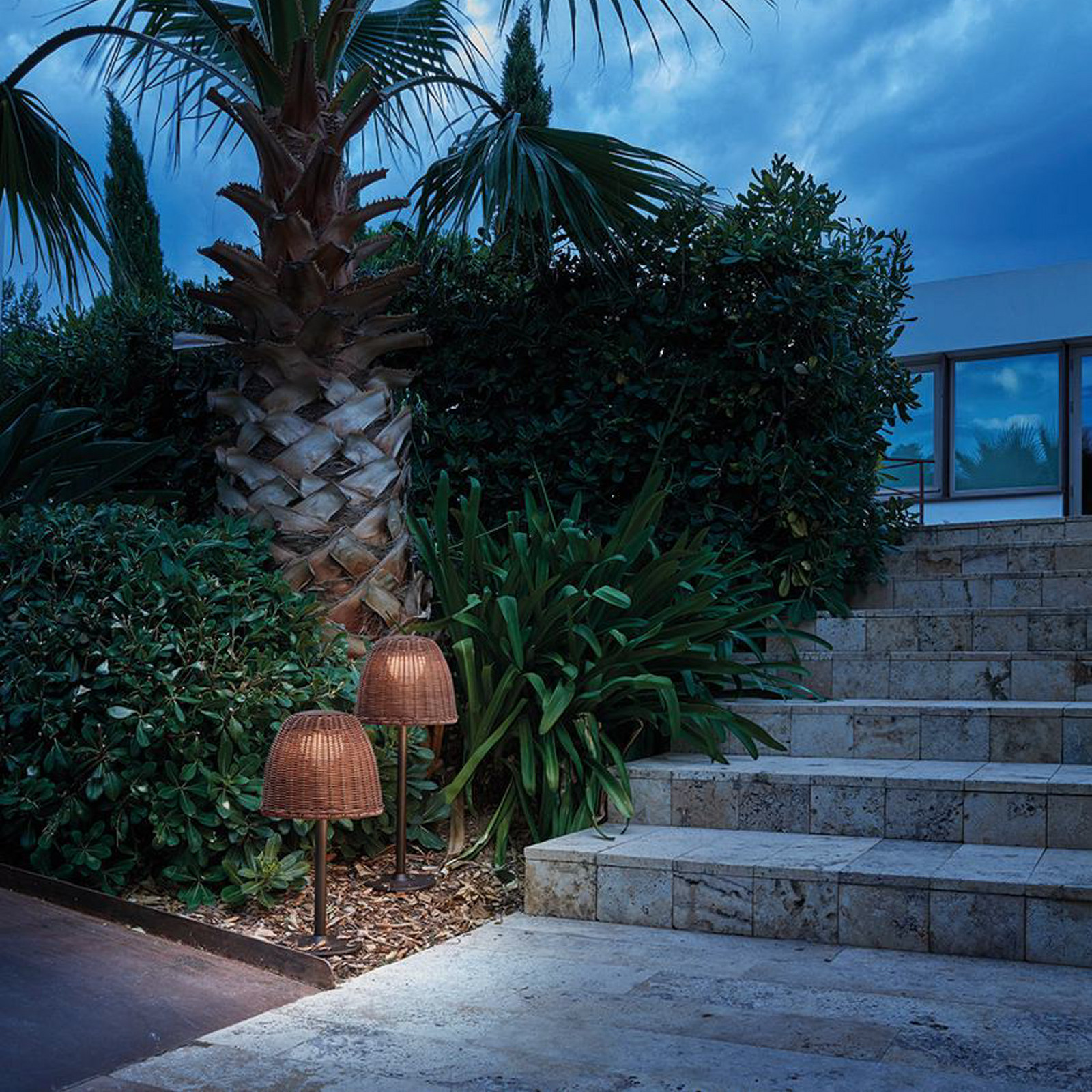 Lampă cu soclu LED Bover Atticus înălțime 40 cm maro grafit/maro - design - maro grafit maro - Aluminiu