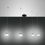 Hanglamp Arabella decentraal 4-lamps, wit