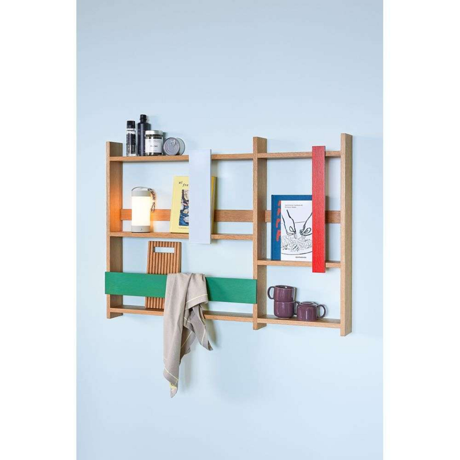 Arki Shelf/Magazine Holder Natural/Multicolour - Hübsch