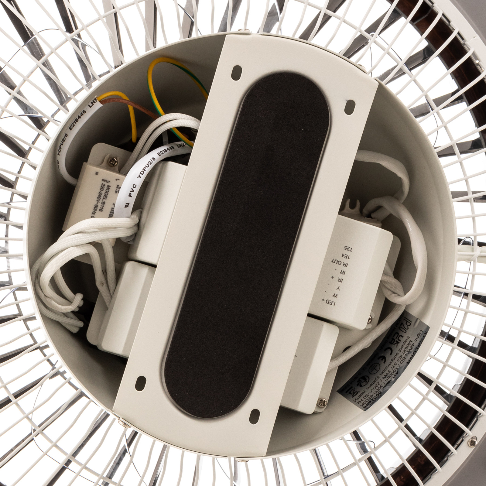 Starluna Leoman LED stropní ventilátor, černá