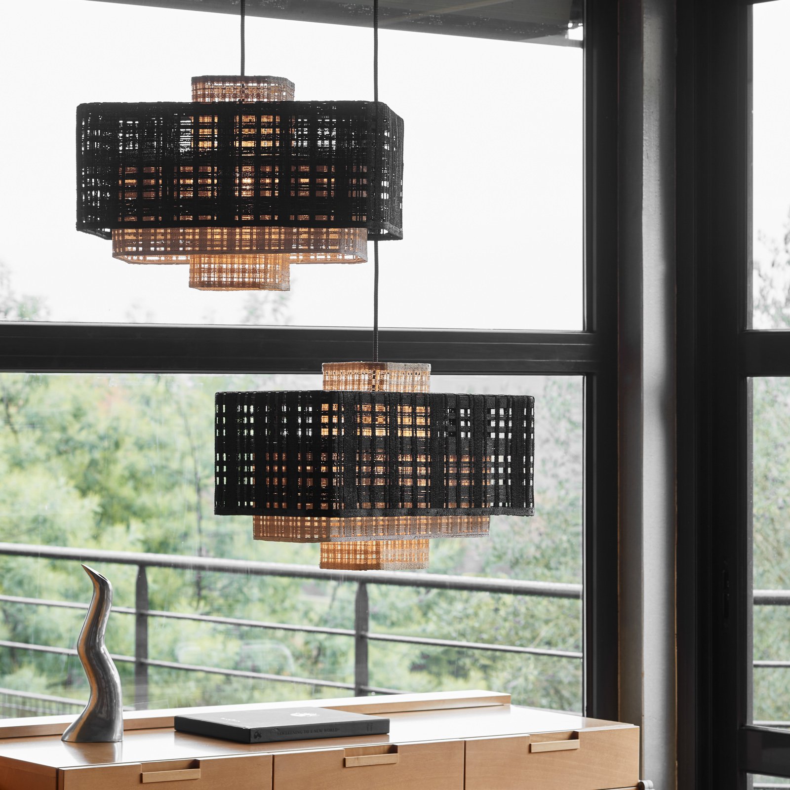 Matrix Lampa Wisząca Natural/White/Black - Forestier