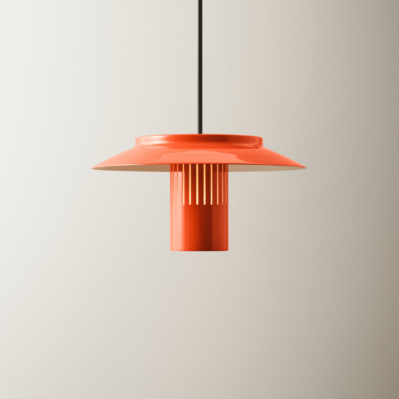 Lille 24 Hängeleuchte, orange, Aluminium, Ø 24cm - Pholc