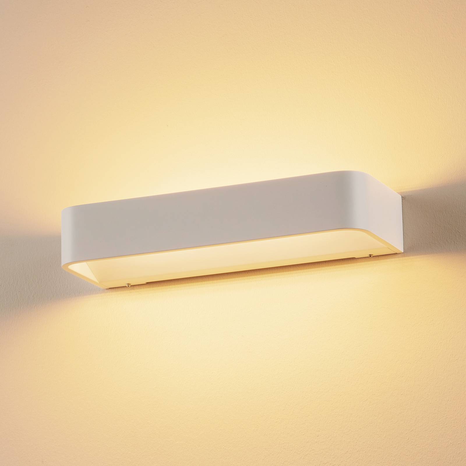 Rotaliana Frame W2 aplique LED blanco 2.700K, para salón / comedor, aluminio, 29 W, anchura: 27 cm, altura: 4.8 cm