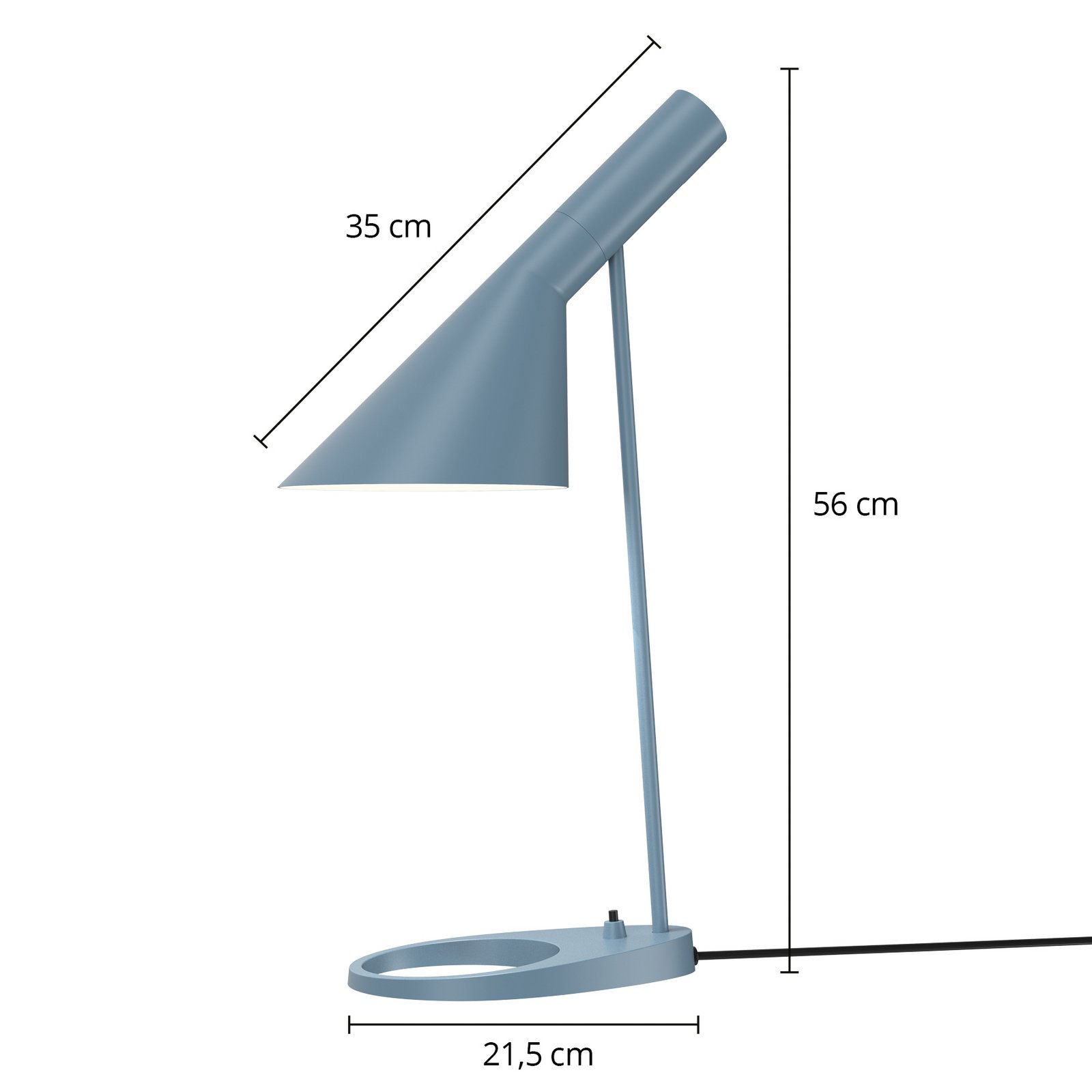 AJ Table Lamp Dusty Blue - Louis Poulsen