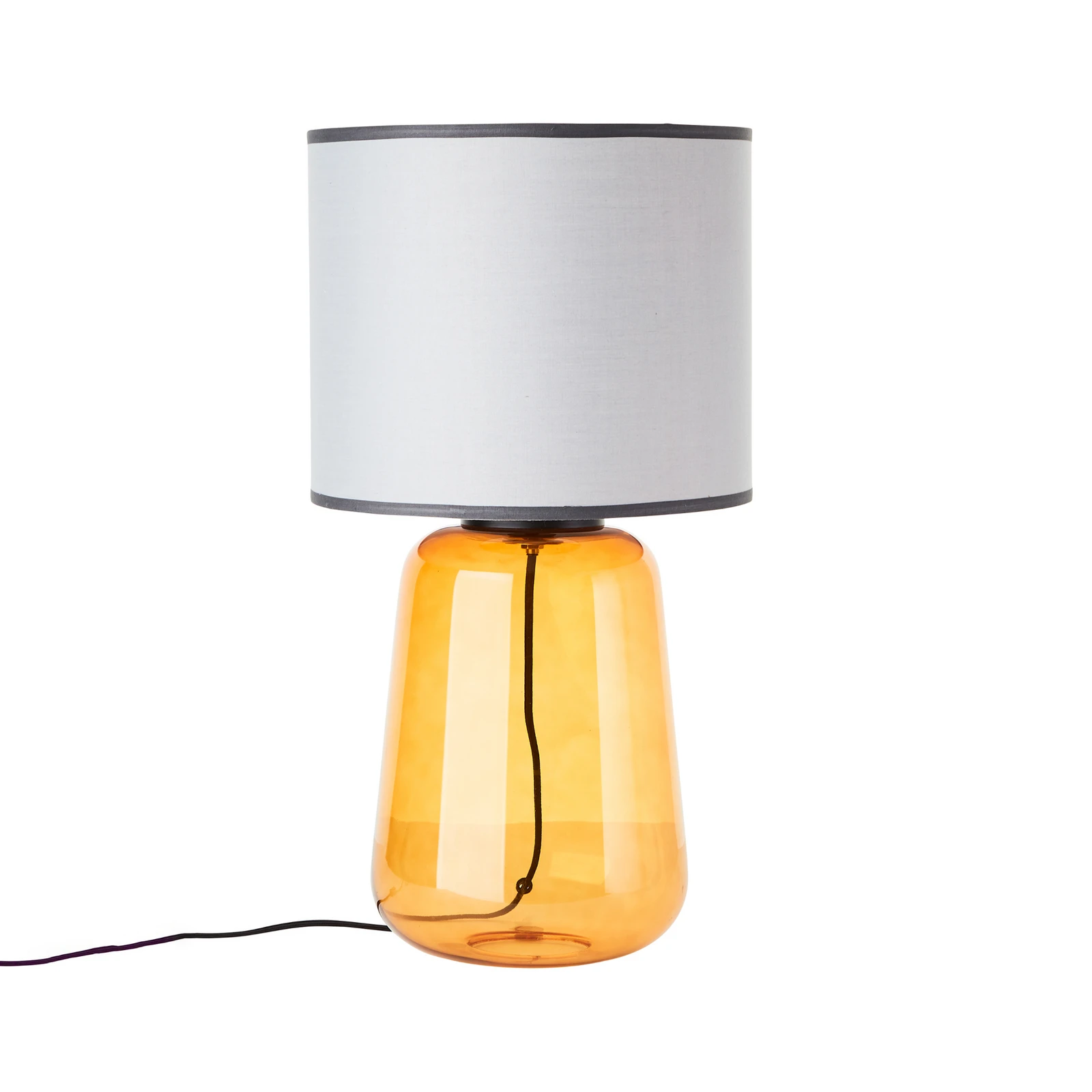 Stolní lampa Hydra výška 56,5 cm šedá/žlutá