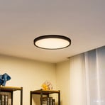 Lindby LED φωτιστικό οροφής Pravin, Ø 50 cm, 3.000 K, μαύρο