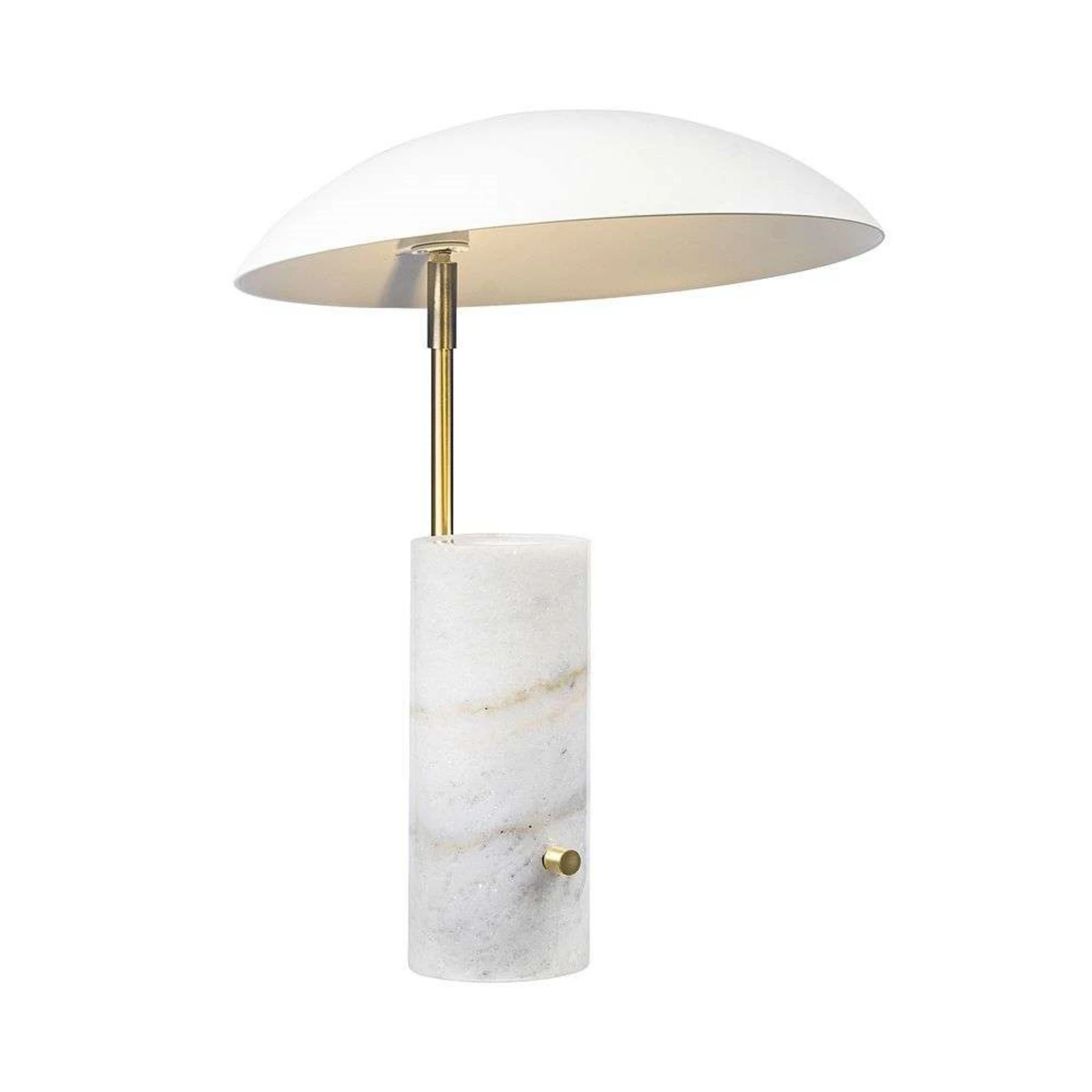 Lámpara de mesa Mademoiselles, mármol, blanco