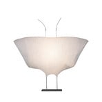 Lampa stołowa LED Ingo Maurer Samurai, biała, papier, ściemniany.