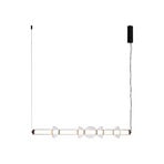 Maytoni LED hanglamp Cosmo, zwart, lengte 98 cm, glas