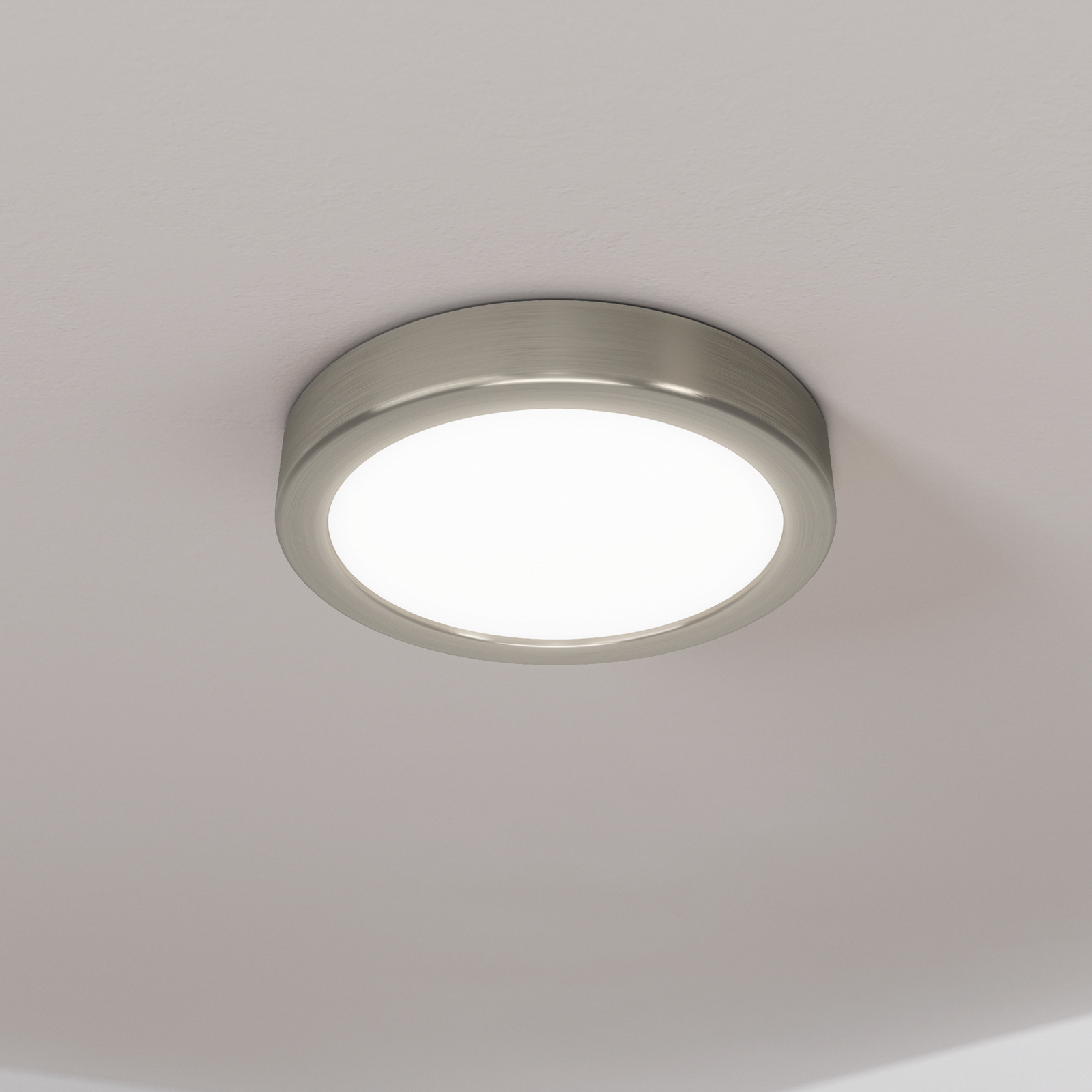 LED plošča za površinsko montažo Fueva 5 IP20 830 nikelj Ø16cm