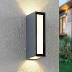 Aplique para exterior Prios Loriava LED en gris oscuro