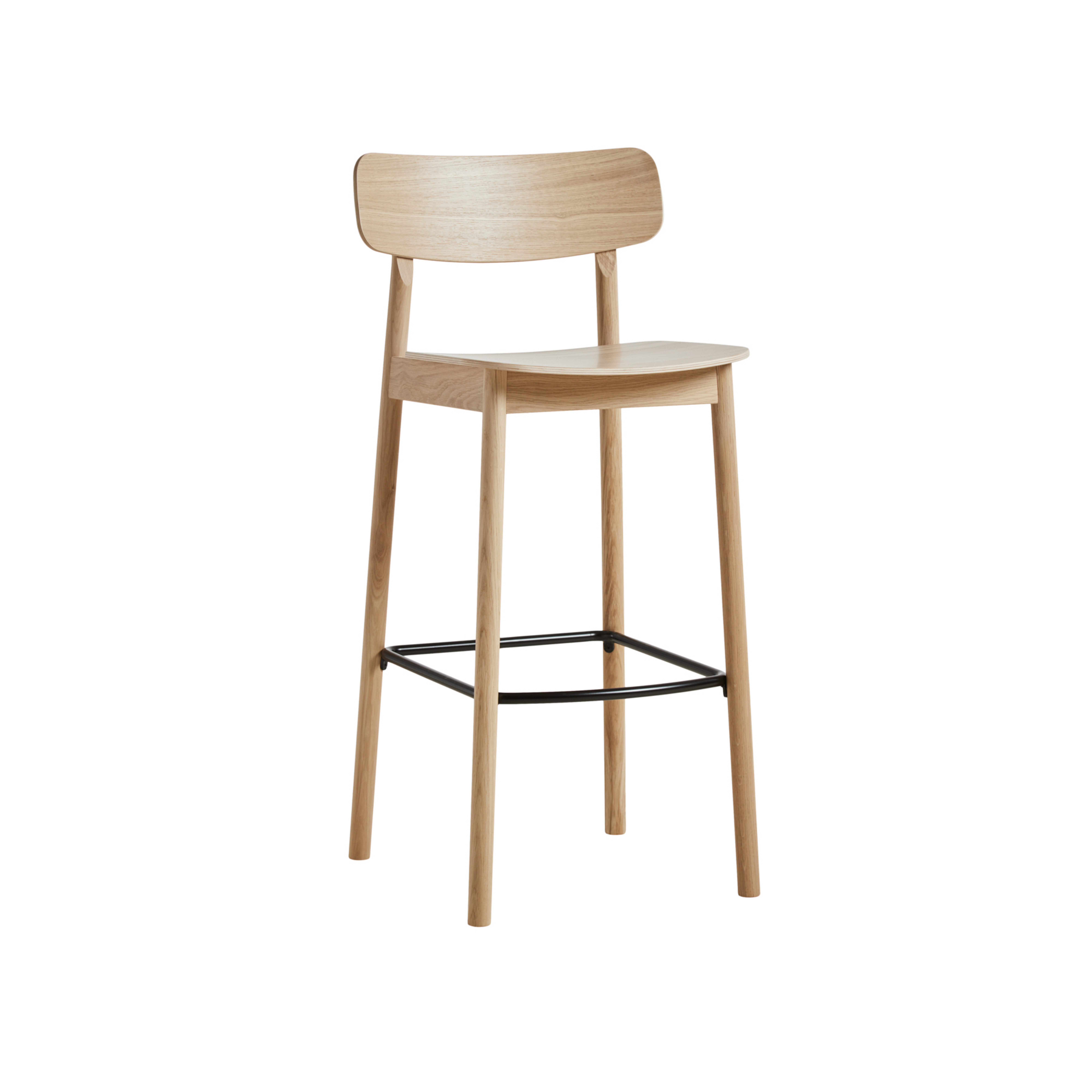 Soma bar stool, light wood, height 101 cm, oak - Woud