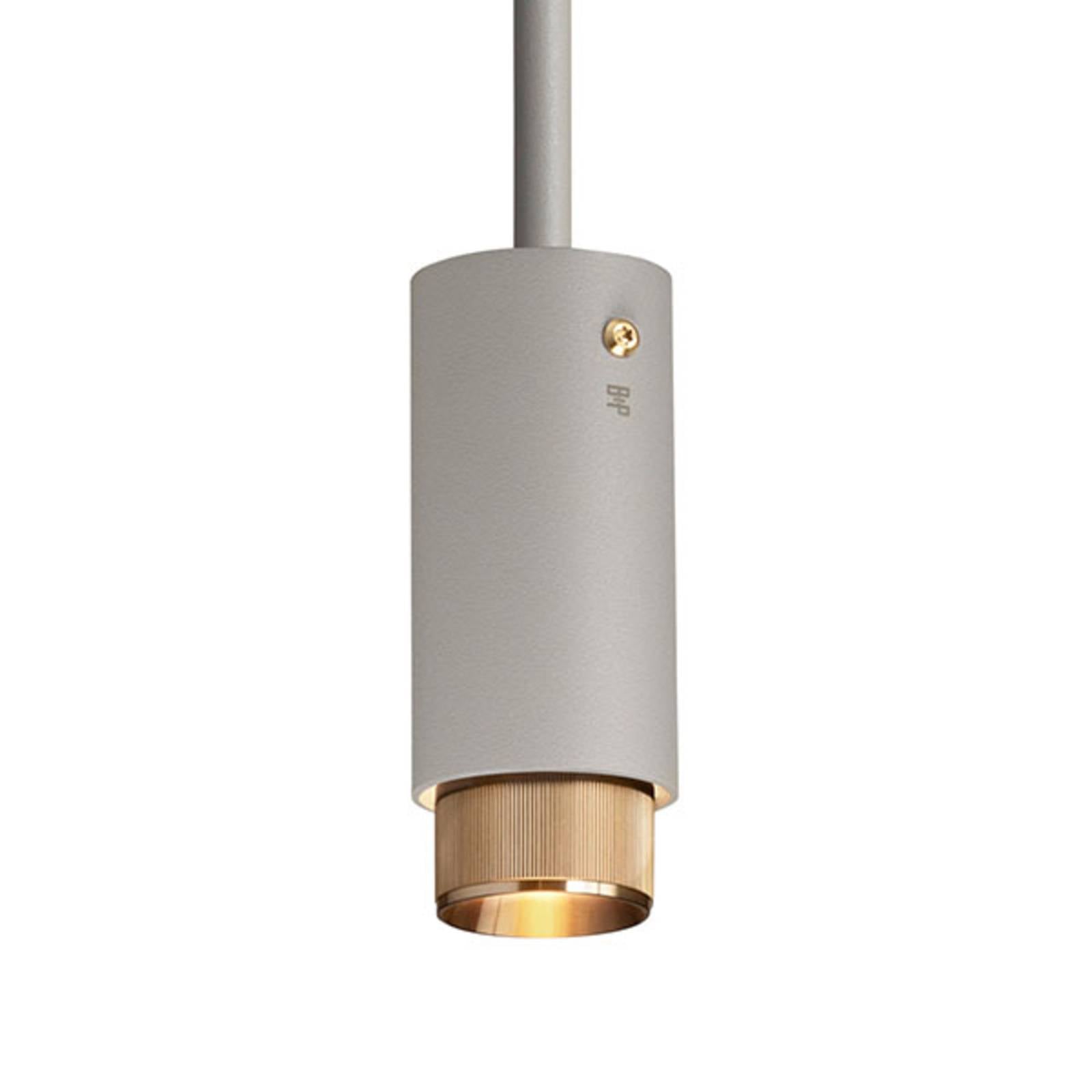 Buster + Punch Exhaust hanging light grey/brass, for Kitchen, stainless steel, GU10, 9 W, H: 14.5 cm