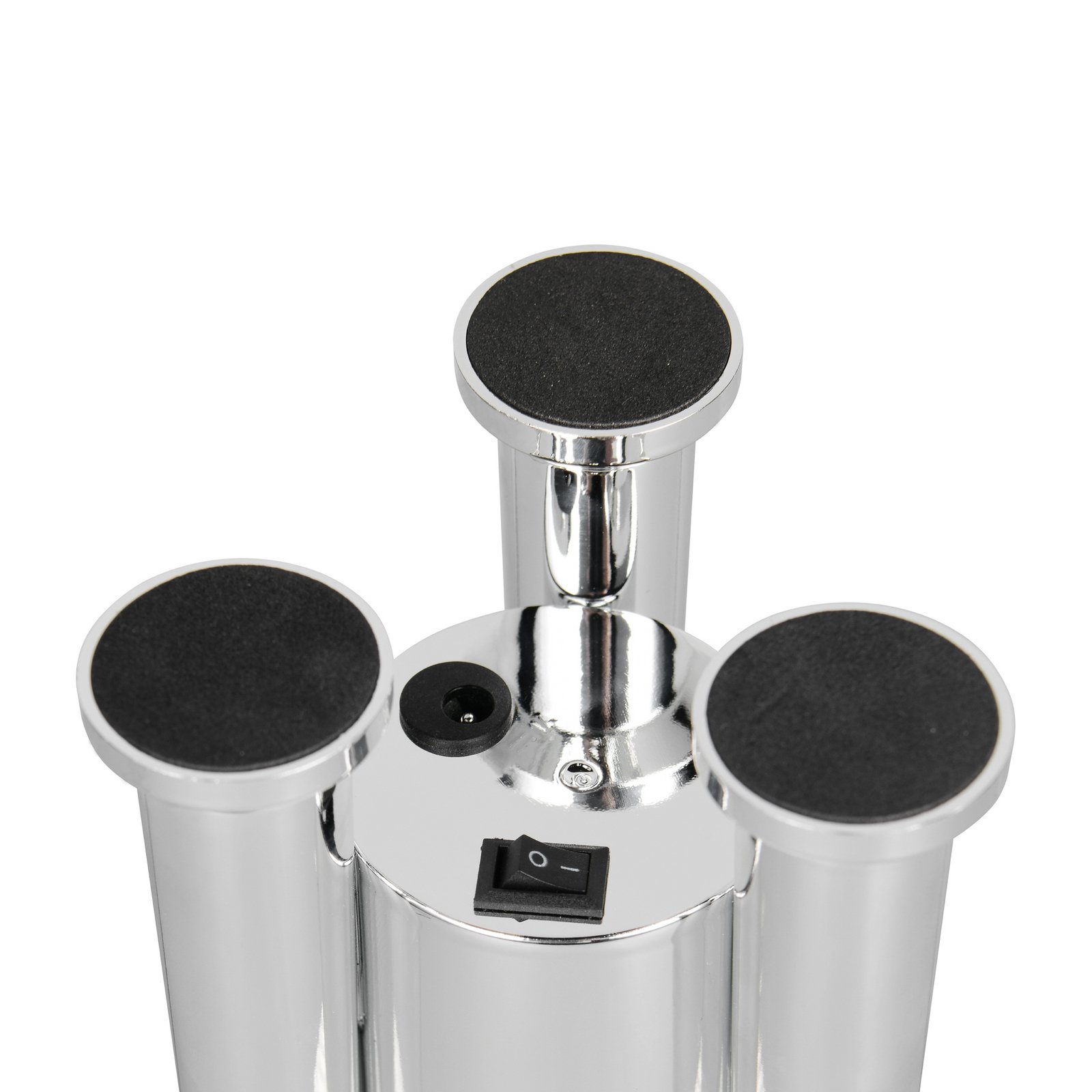 LED-bordslampa Apollo, titanfärgad, höjd 33 cm, RGB, USB