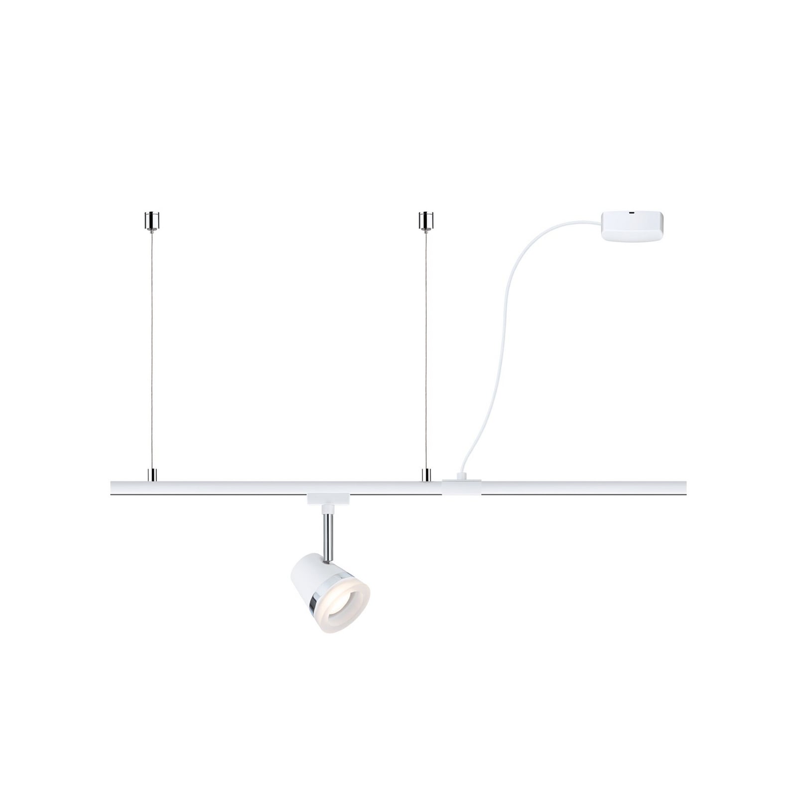 Paulmann URail kabeldoorvoer, signaalwit, 200 cm
