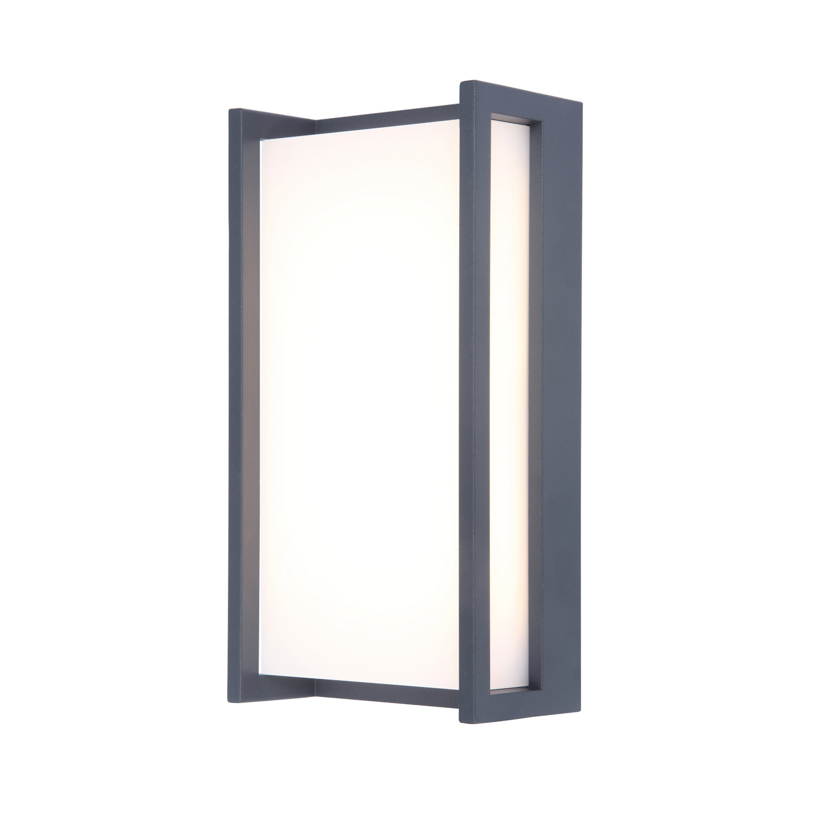 Venkovní nástěnné svítidlo QUBO, tmavě šedá, výška 22 cm, kov, IP54