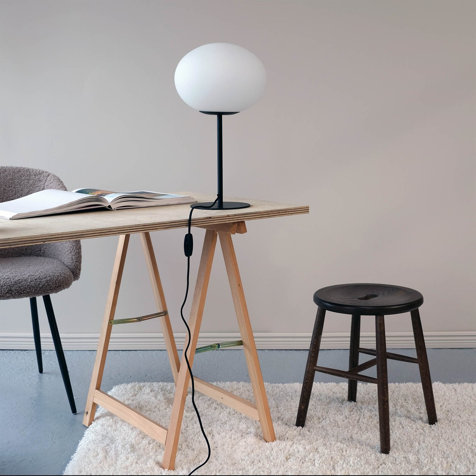 Princess Stolní Lampa Opal/ Black - DybergLarsen
