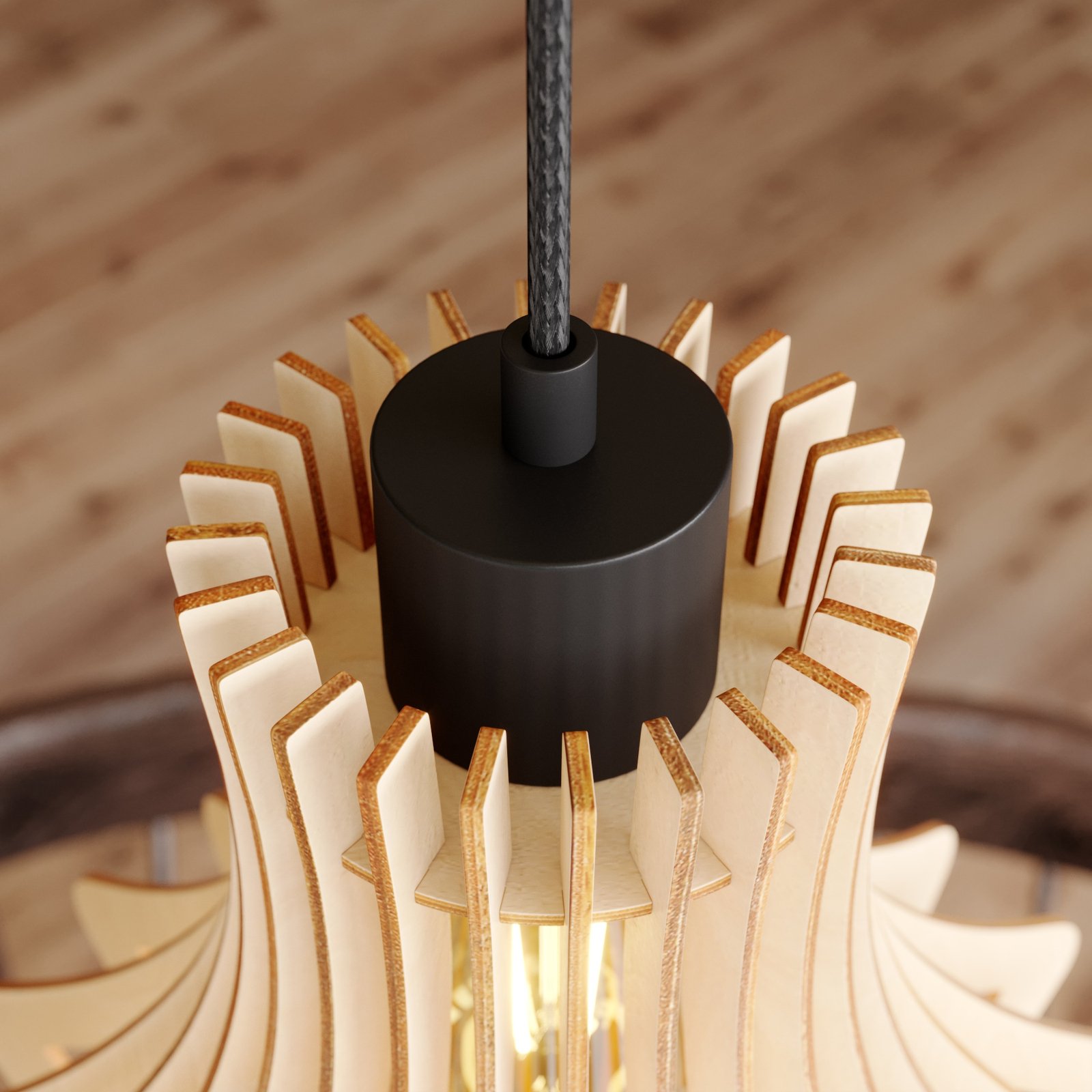 Envostar Floj hanglamp, berkenmultiplex, Ø 30cm