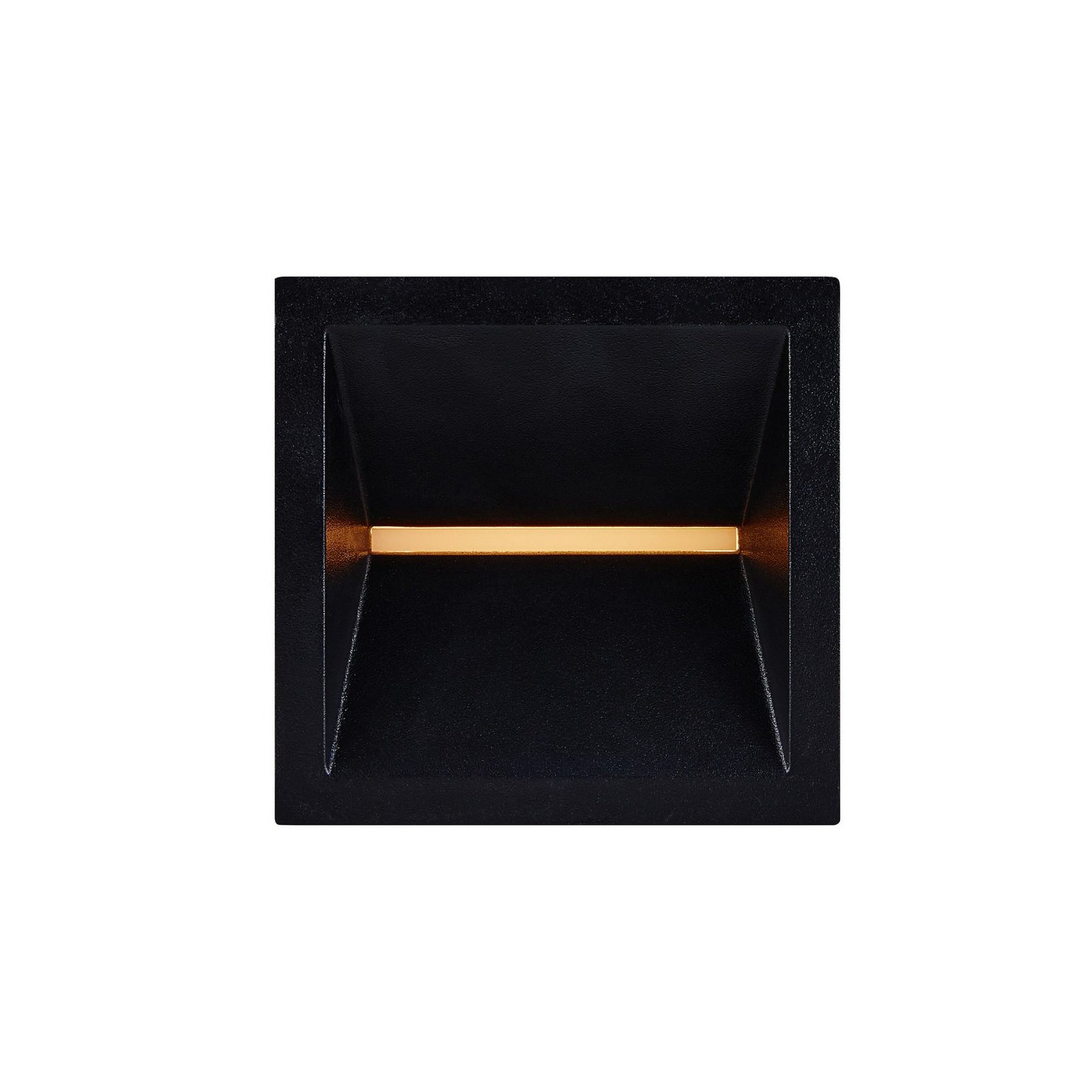 Rivo LED outdoor wall light, black, metal, IP54, up/down