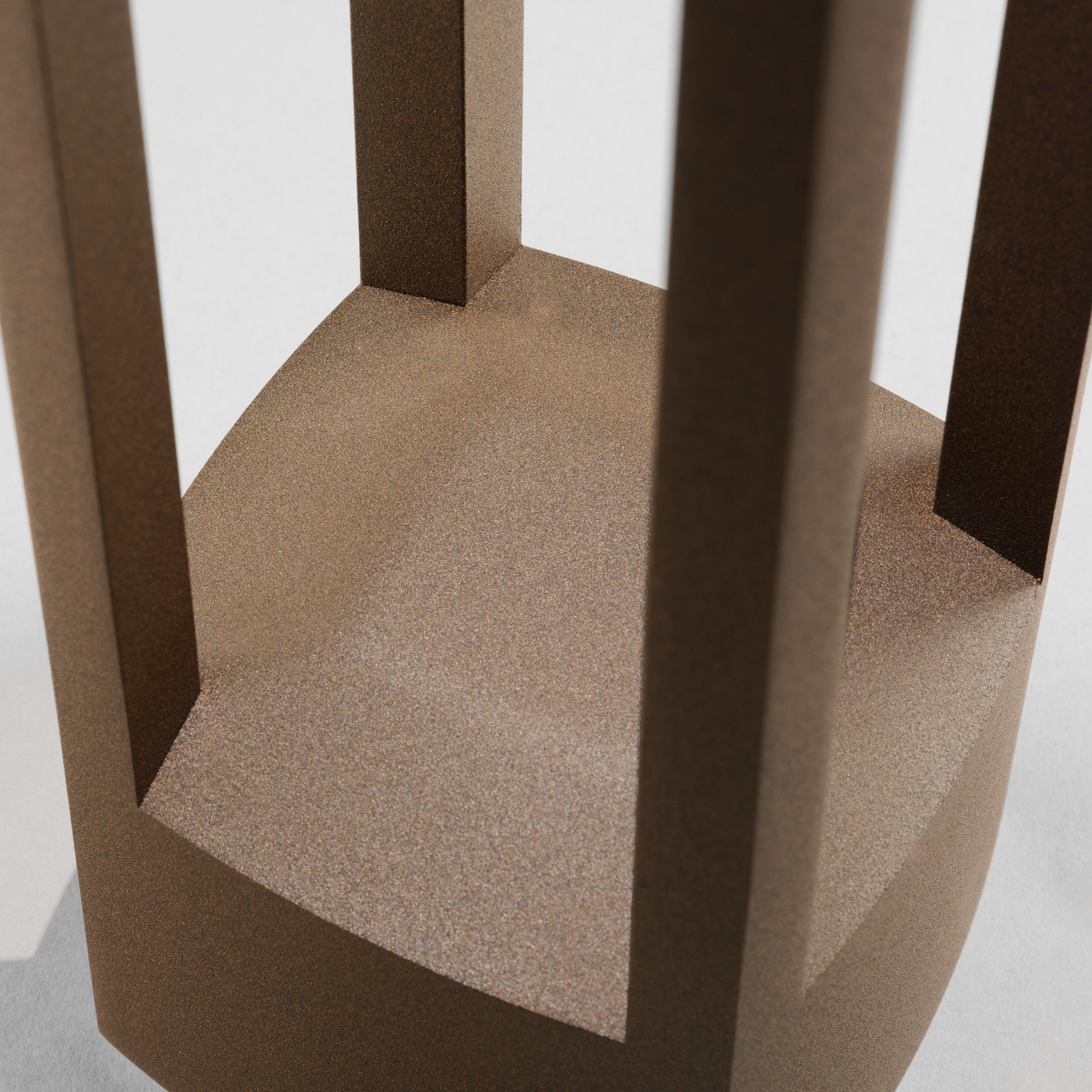 Bornes lumineuses LED Mirage couleur rouille 48 cm CCT, IP54 - Light-Point