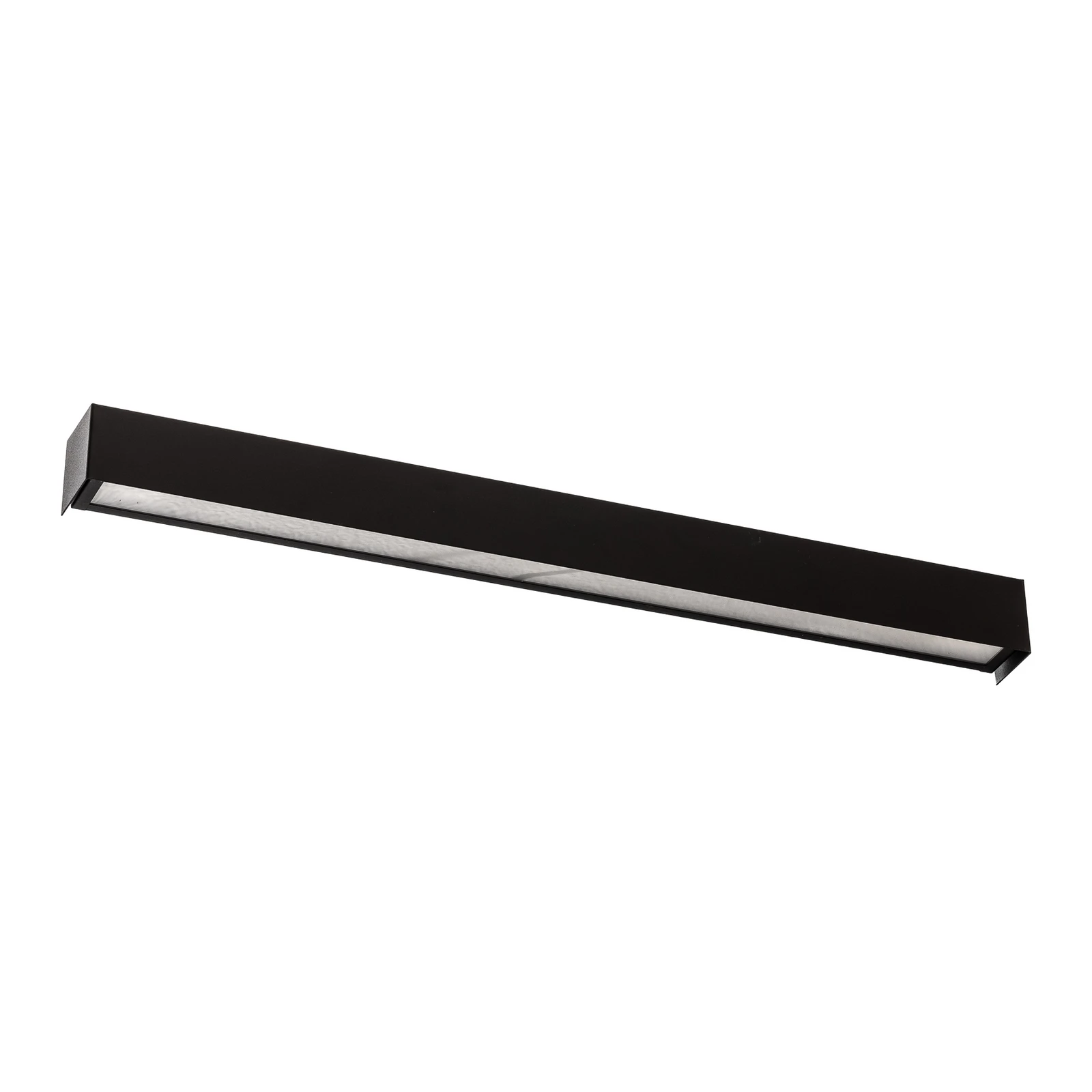 Applique murale Straight L, 122 cm, noir