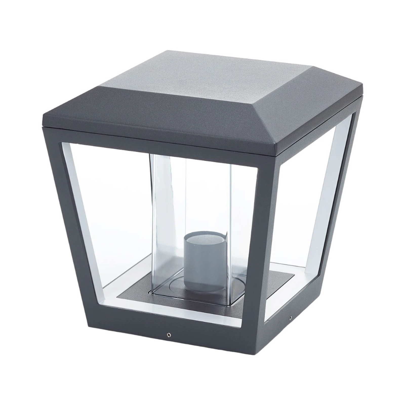 Lucande Baliza Dunia, antracita, metal, 24 cm, IP54