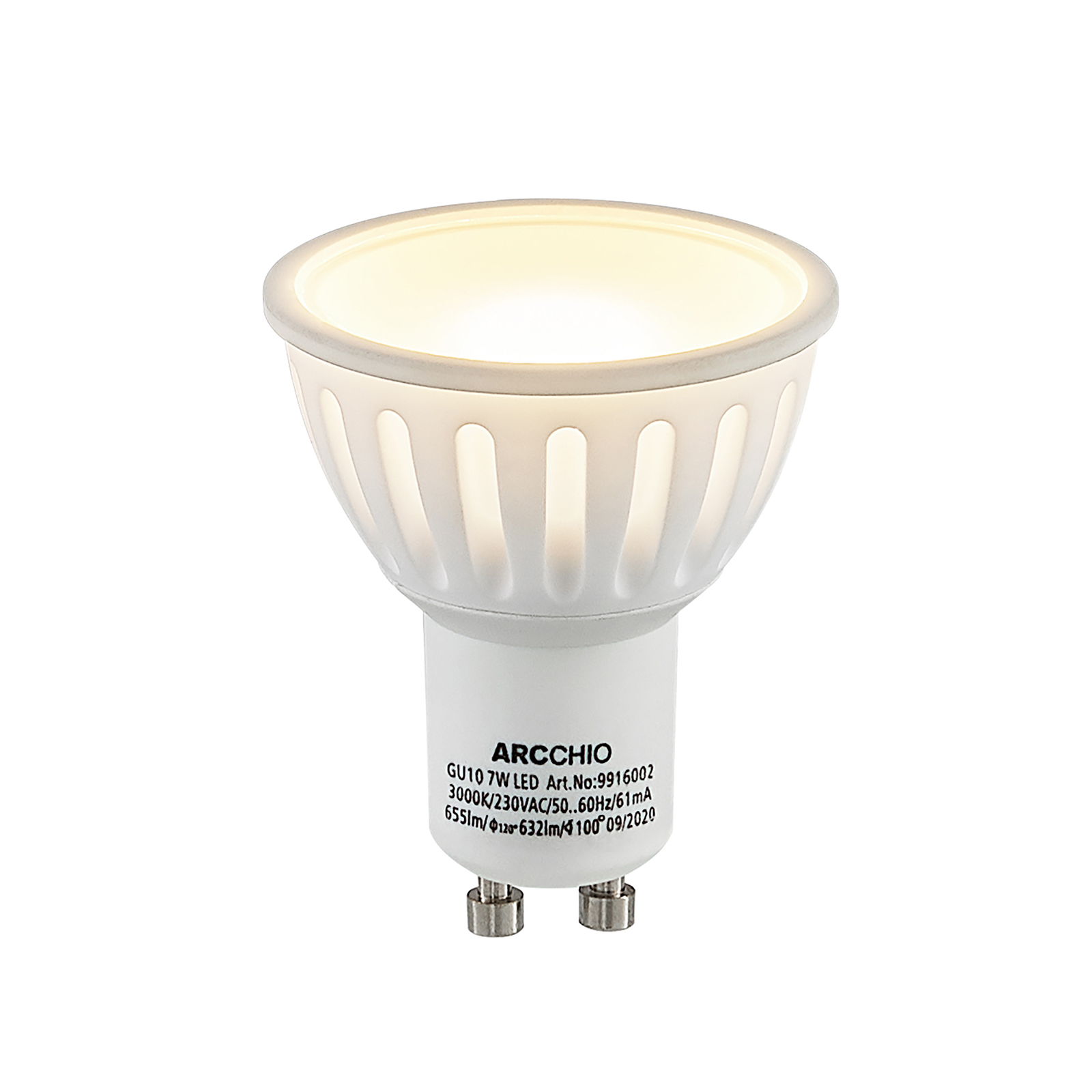 Arcchio LED reflektor GU10 100° 7W 3 000K