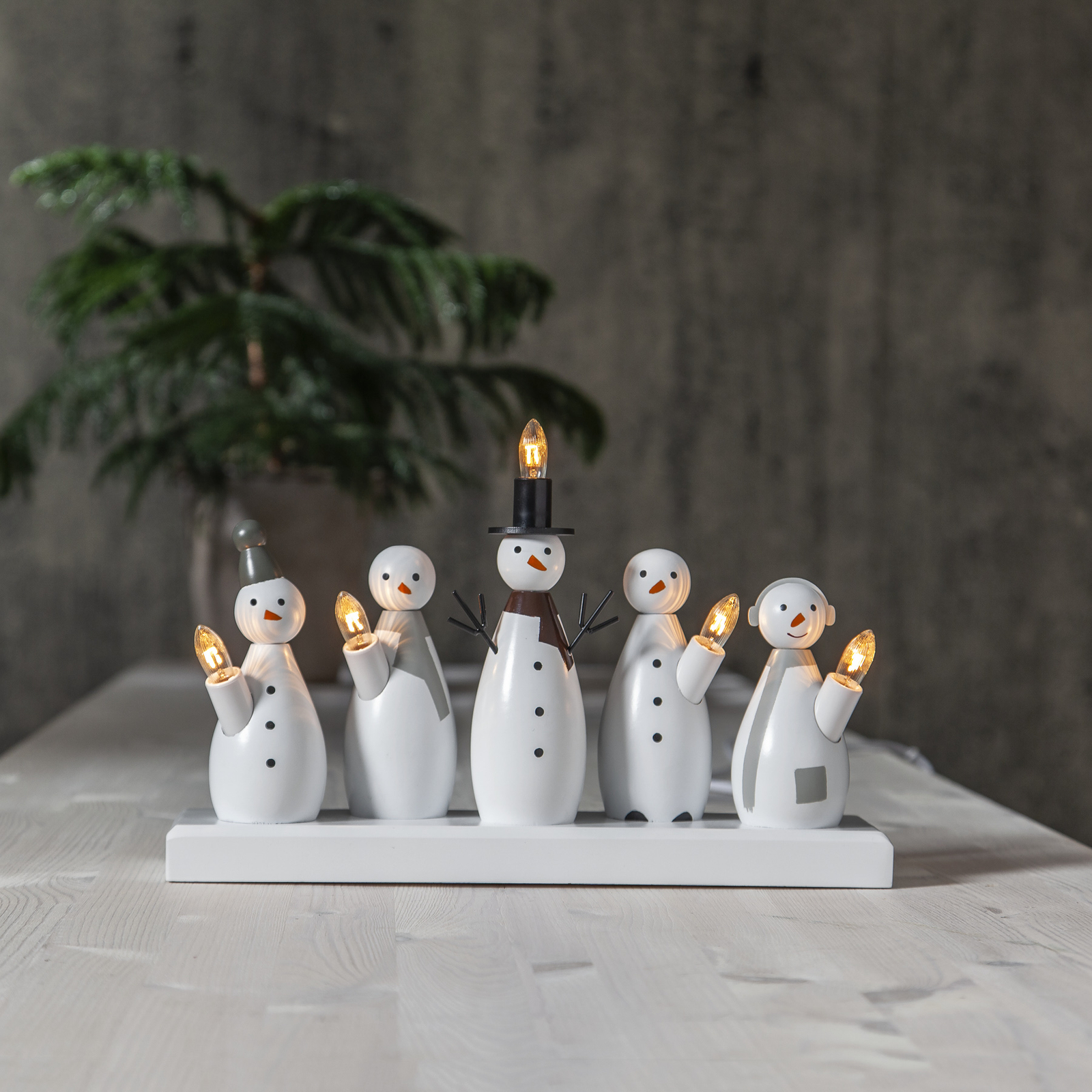 Kandelaar Snowman, 5-lamps