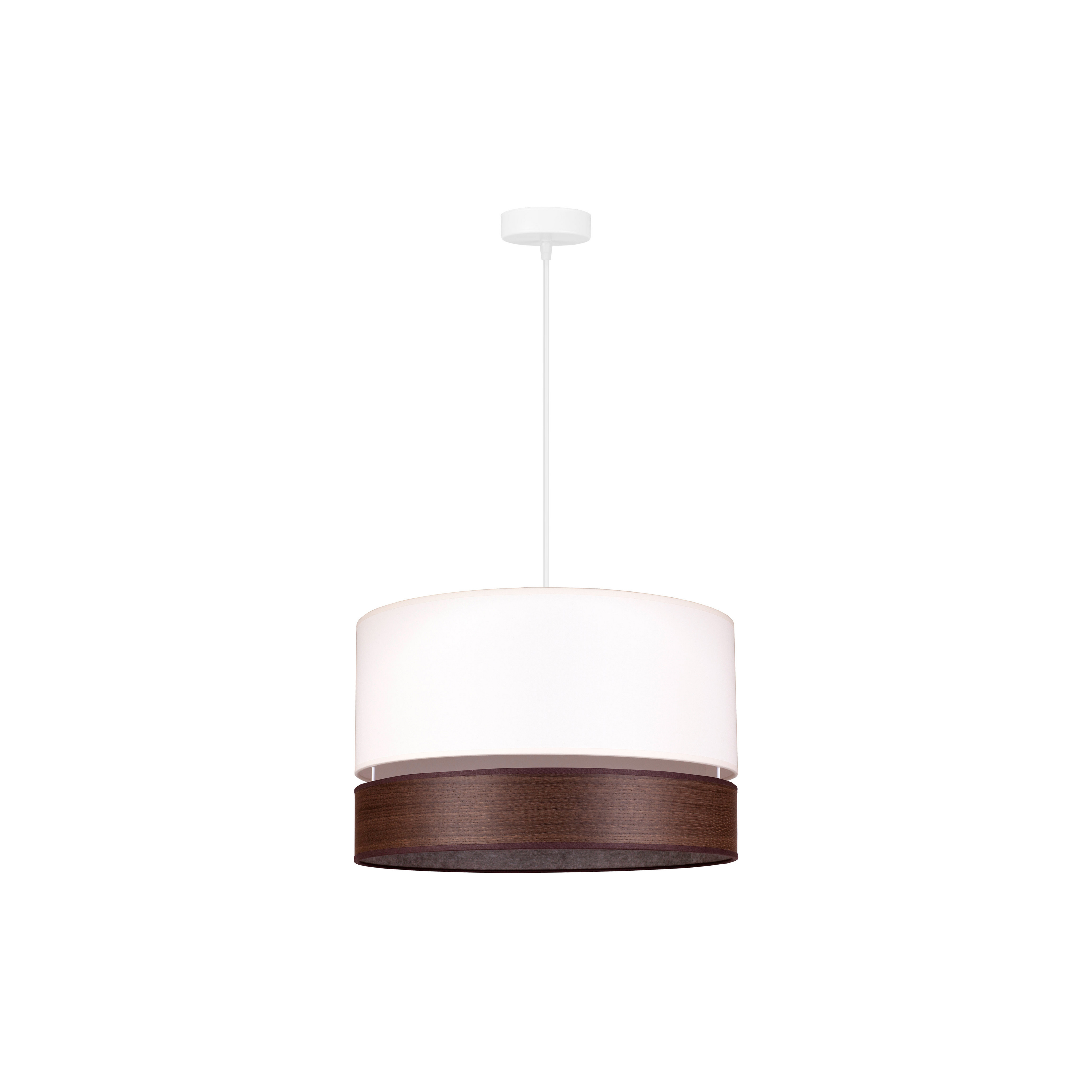 Euluna Levo hængelampe, Ø40cm, mørk eg/ecru