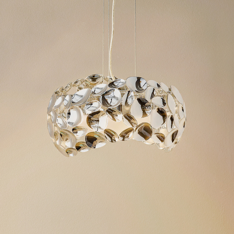 LED-Hängeleuchte Narisa, Ø 32 cm, chrom