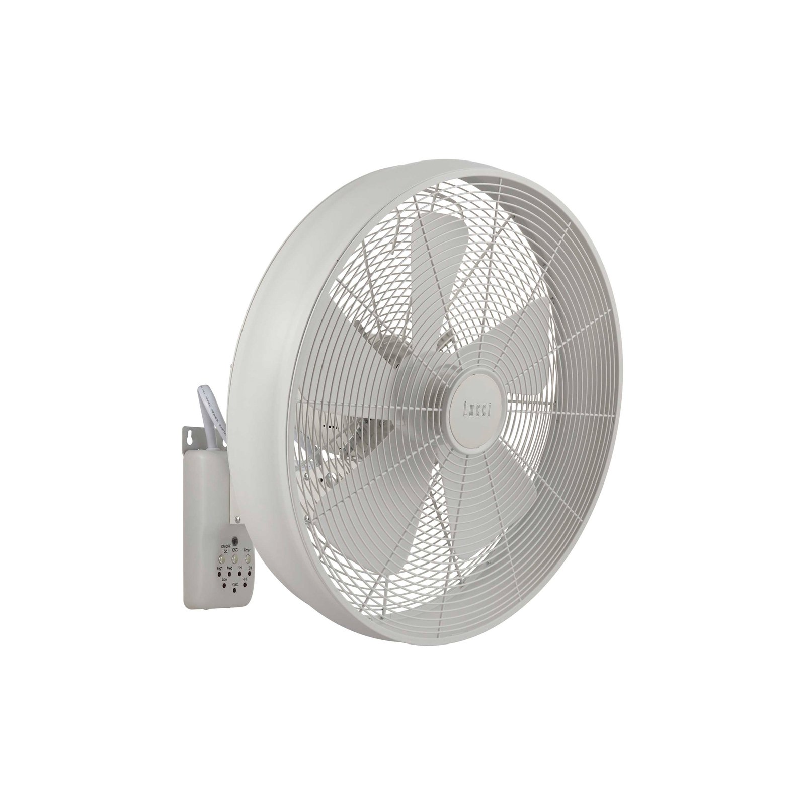 Nástěnný ventilátor Beacon Breeze, bílý, Ø 41 cm, tichý